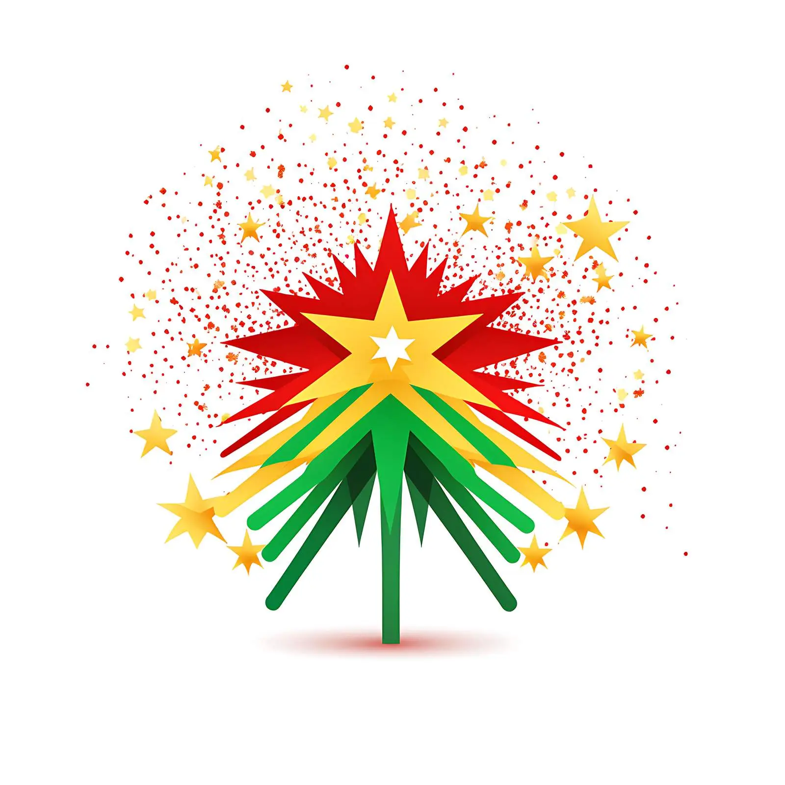 Fireworks Display in National Flag Colors — free download from Dotvec