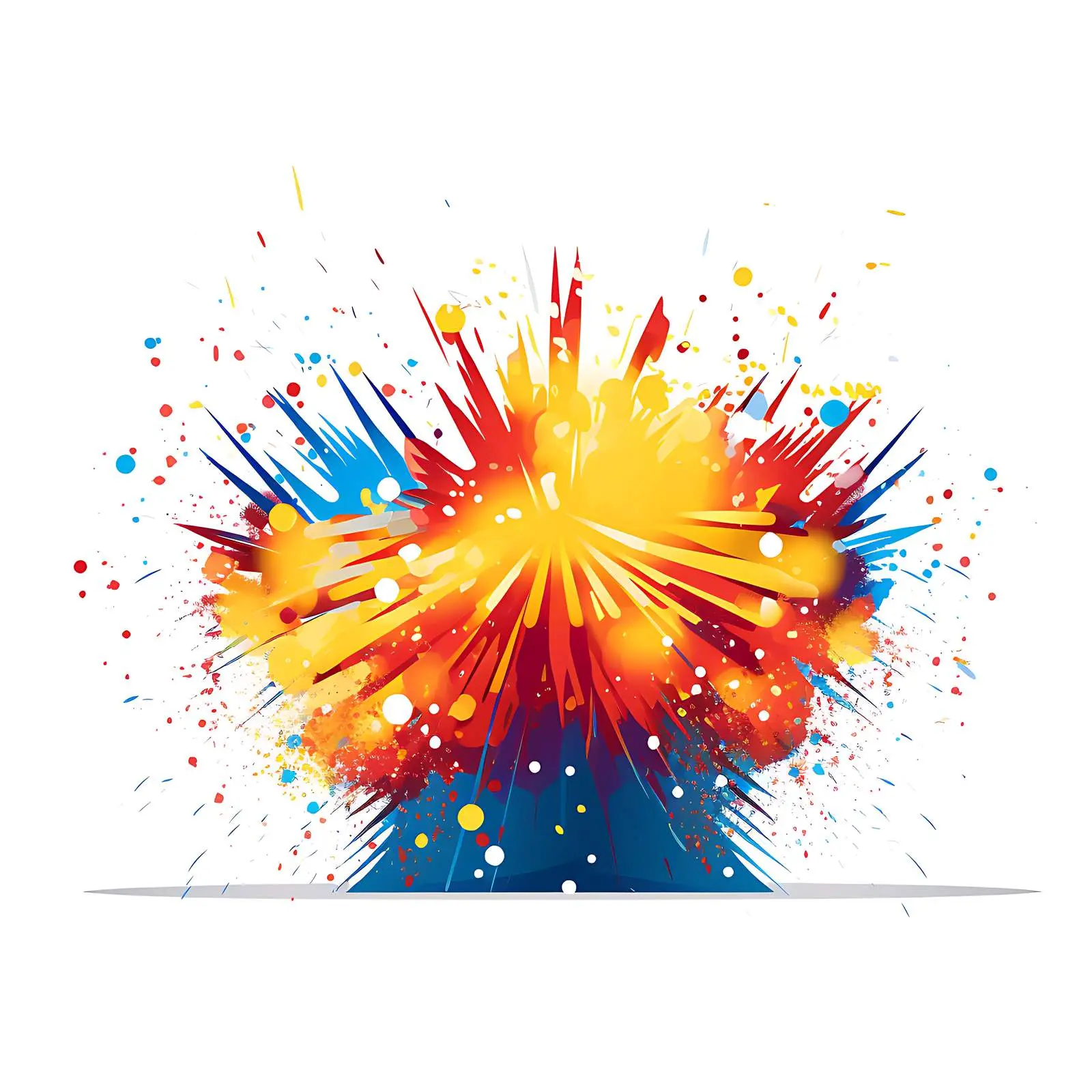 Fireworks in National Flag Colors — free download from Dotvec