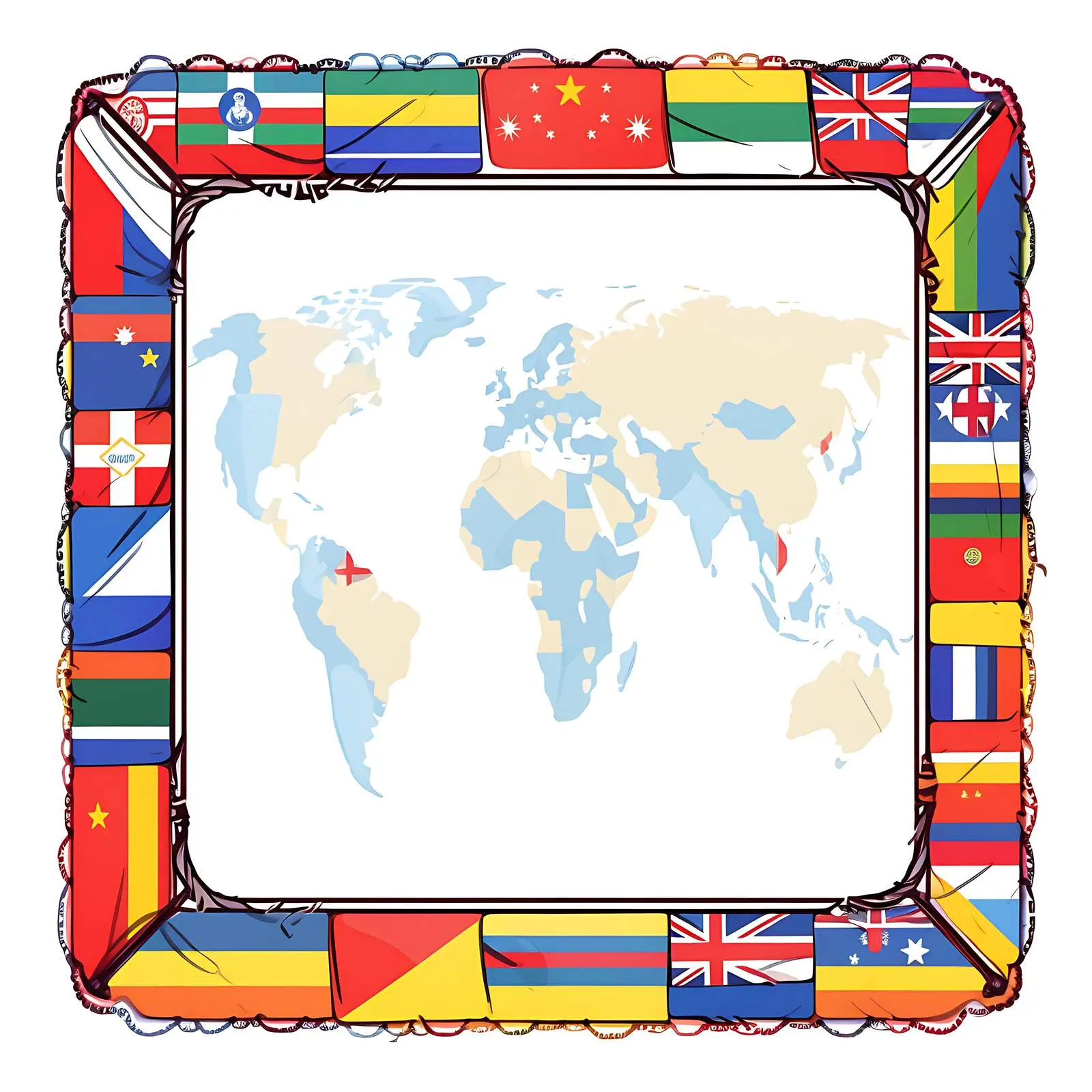 Armenia National Flag Color Frame – free state flags image from Dotvec