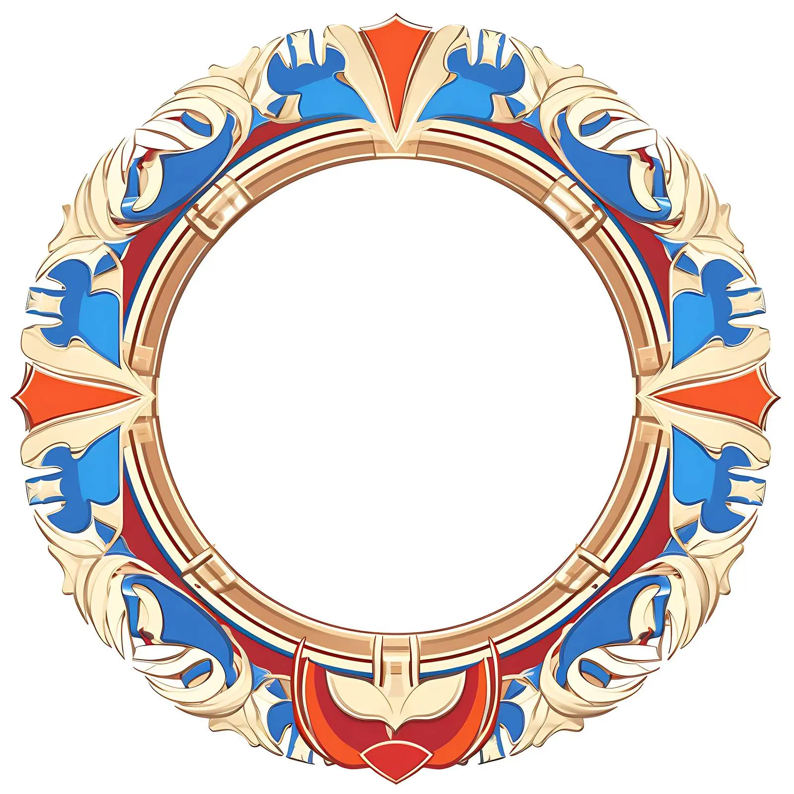 Mongolian Flag Framed with National Colors – free vector graphics image from Dotvec