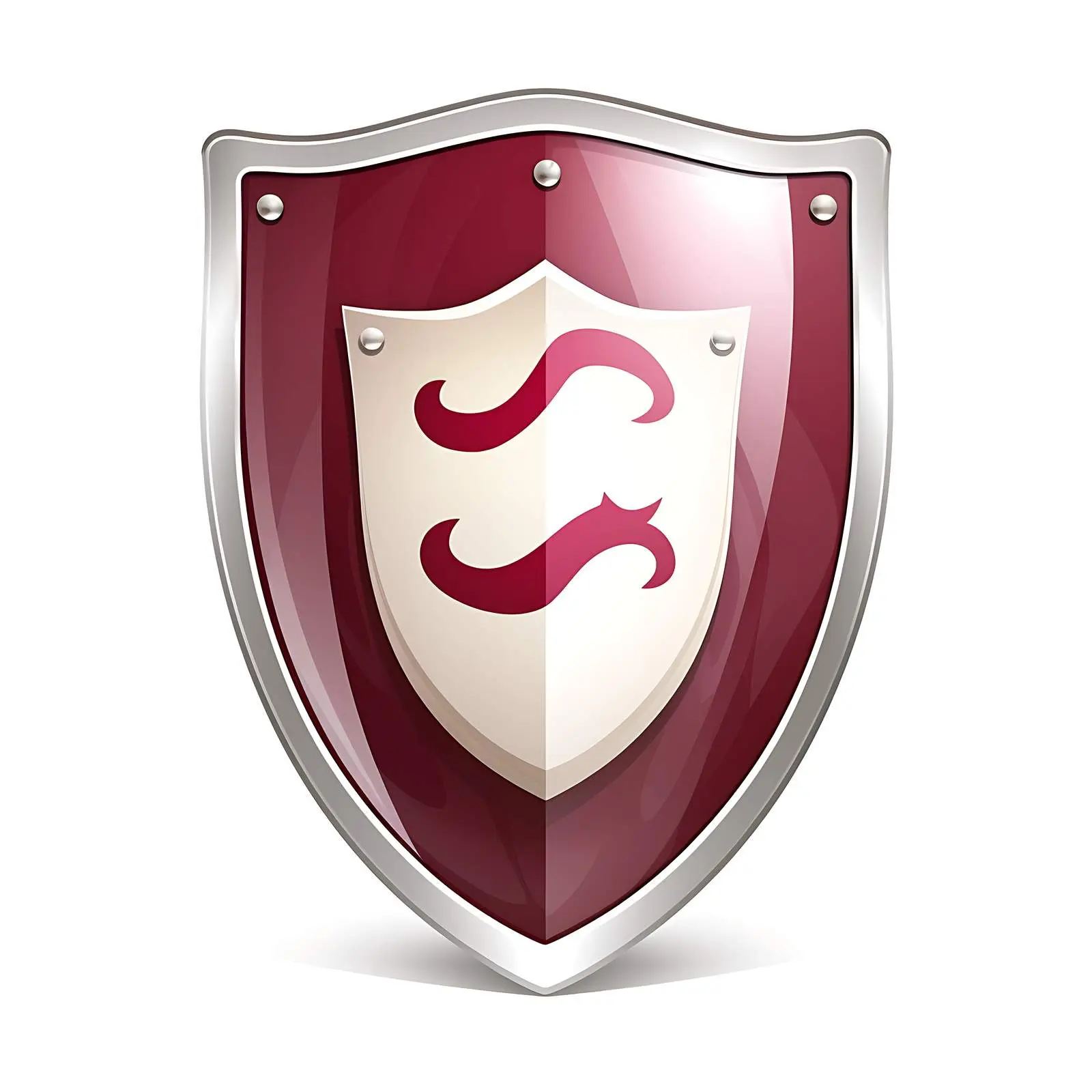 National Flag Colors Shield Symbol of Qatar – free iconography image from Dotvec