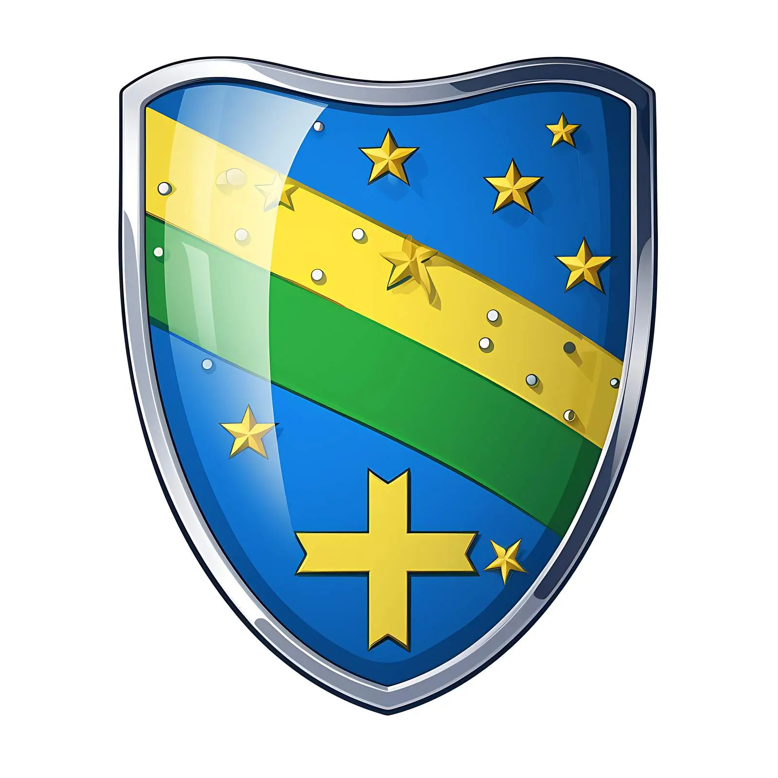 Shield Symbols of World Countries in Flag Colors – free iconography image from Dotvec