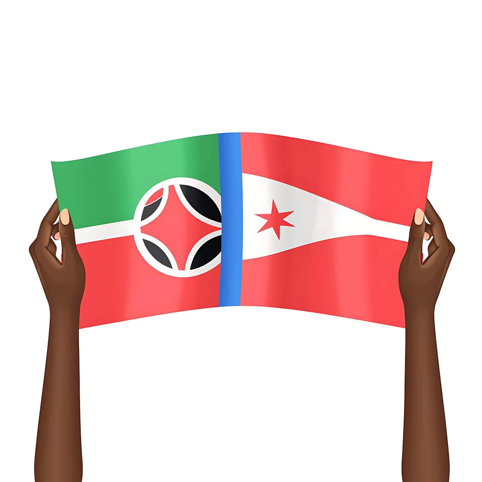 Woman Holding Flags of World Countries – free flags of the world image from Dotvec