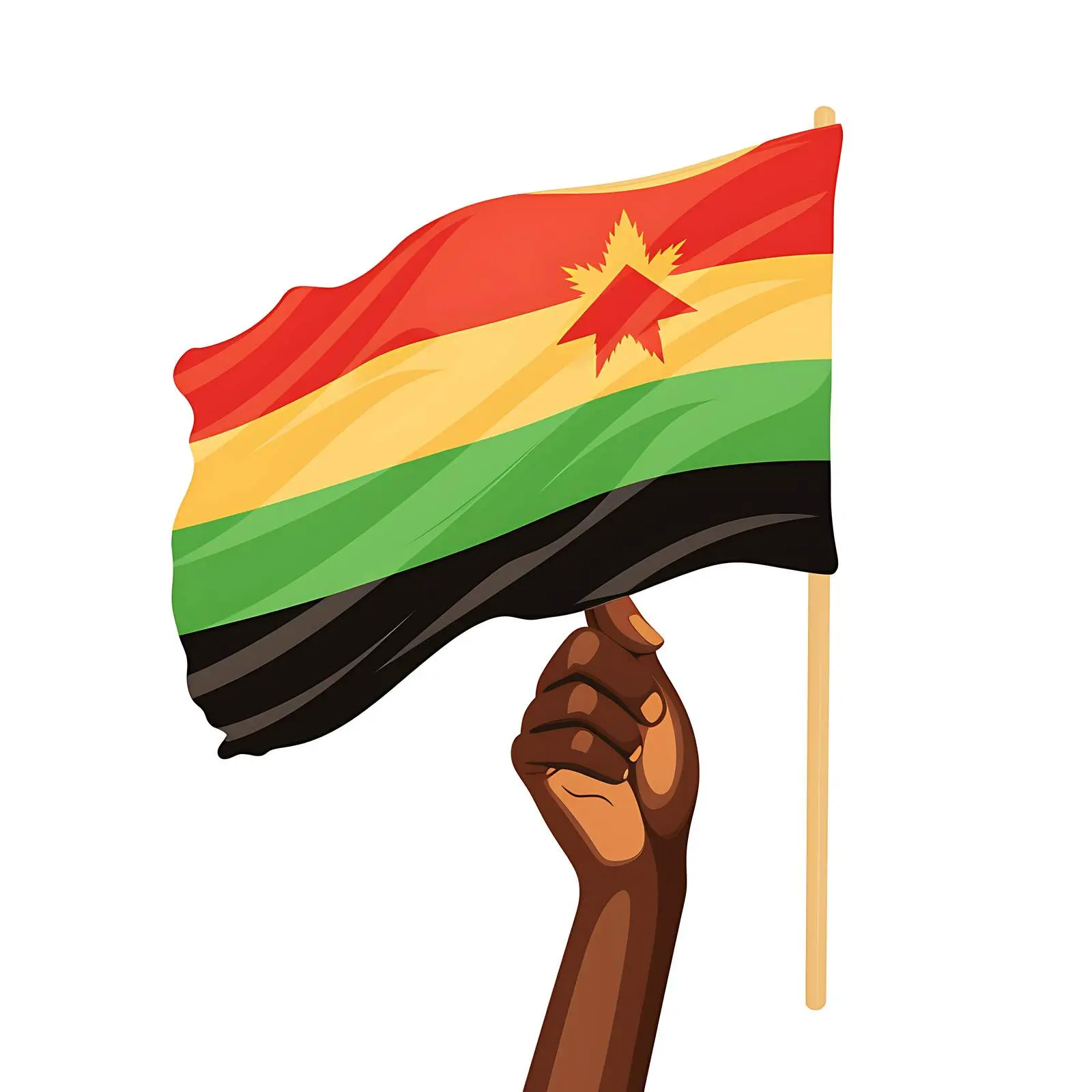 Woman Holding Flag Parts Representing World Countries – free national image from Dotvec