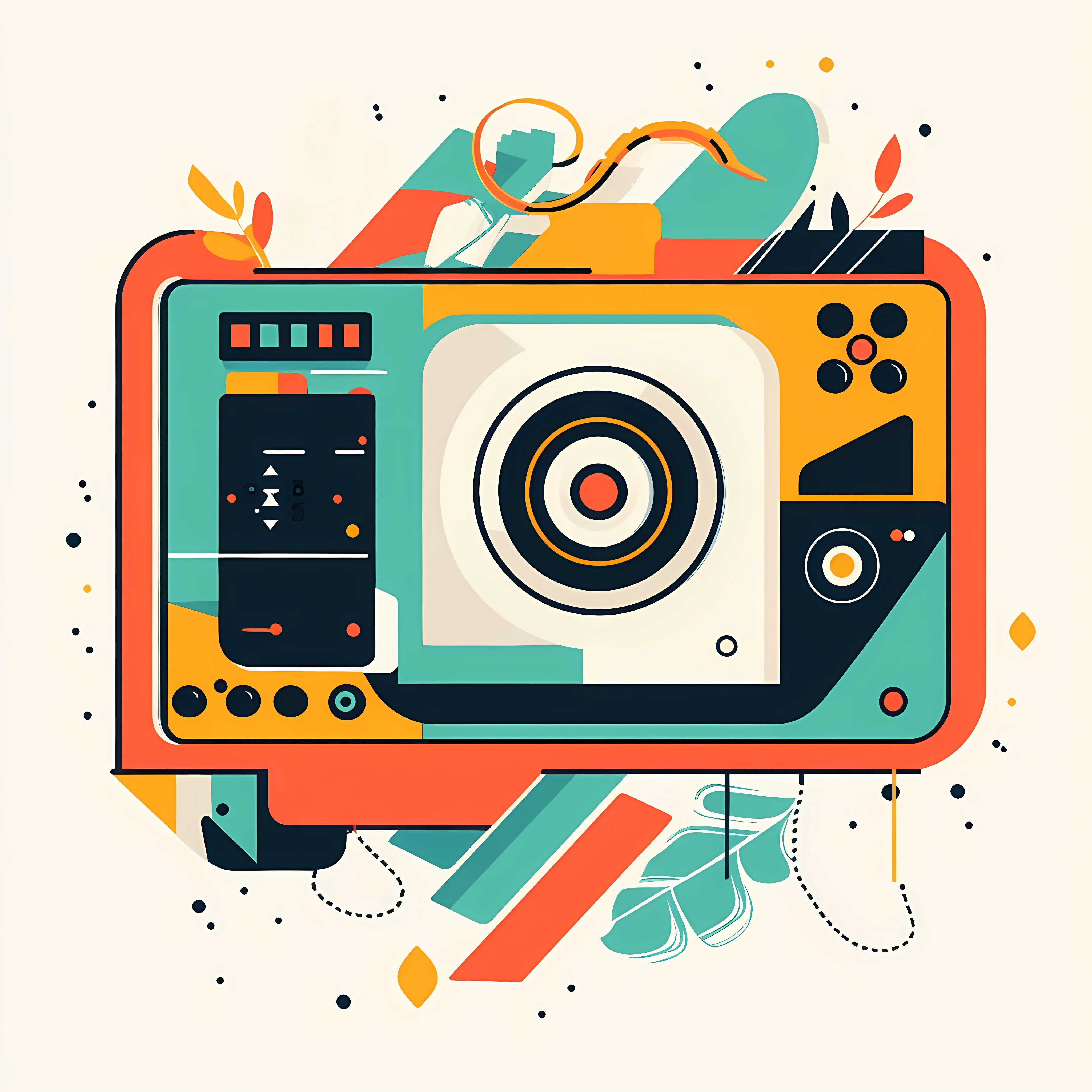 World Day for Audio Visual Heritage Illustration — free download from Dotvec