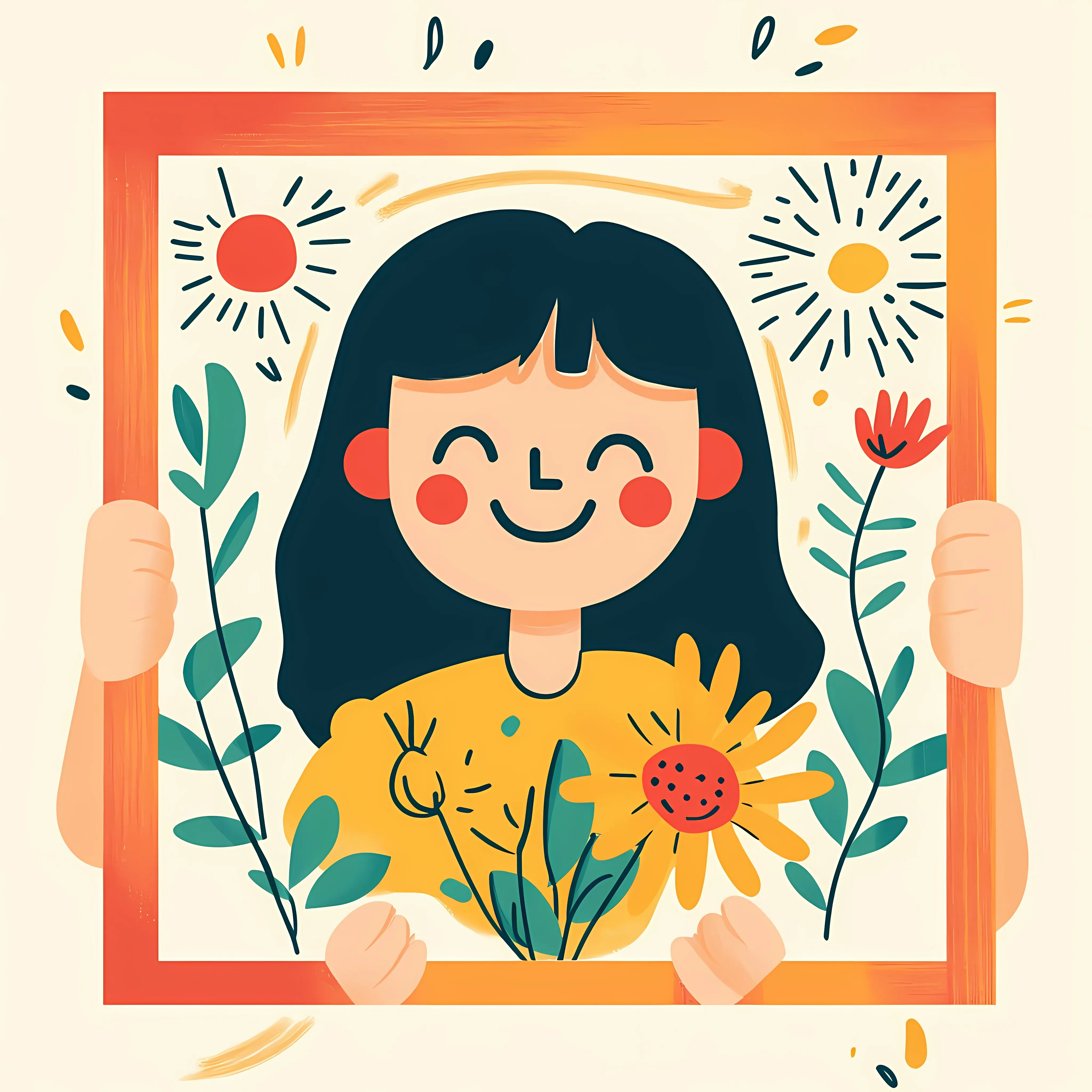 World Day of Happiness Flat Vector Illustration — free download from Dotvec