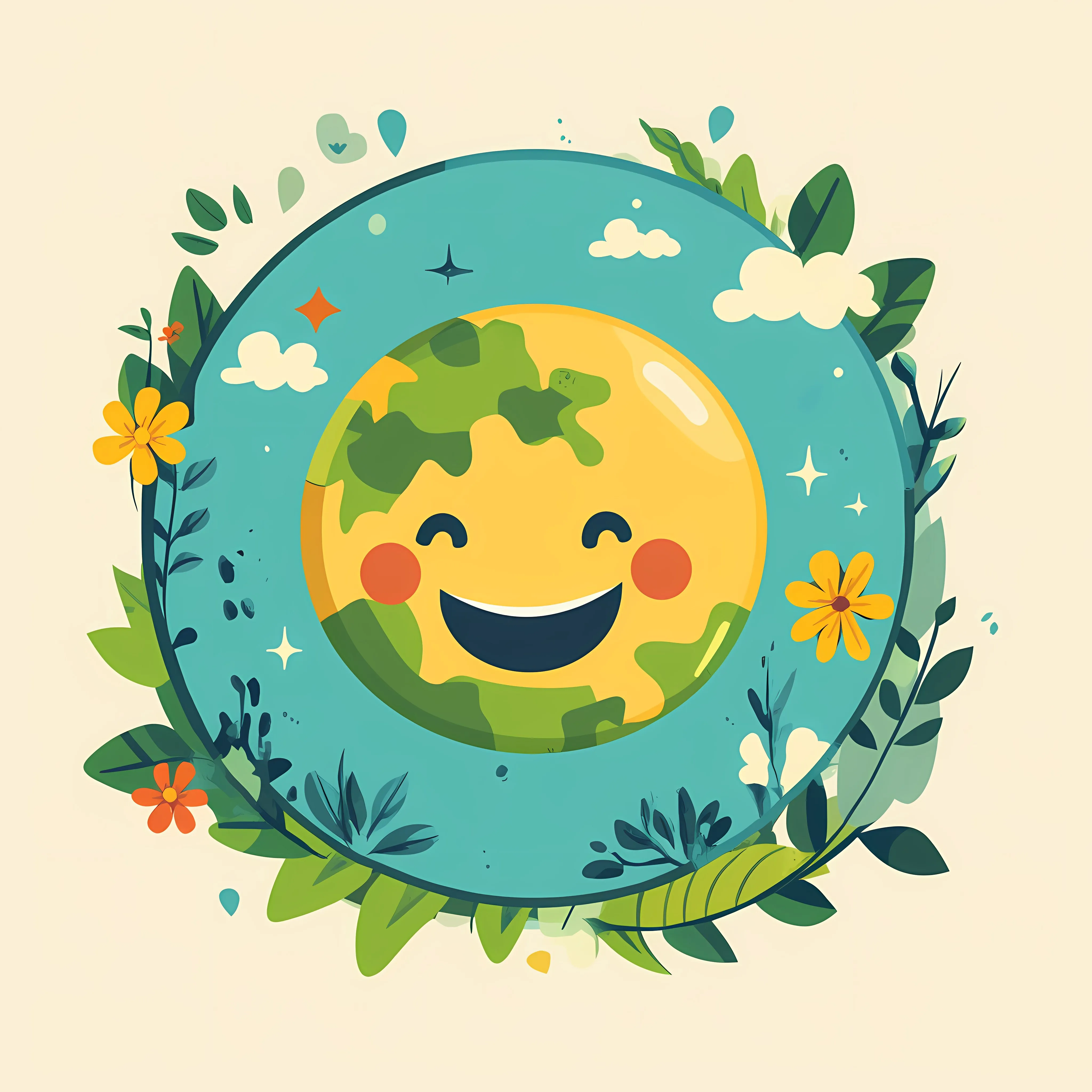 World Day of Happiness Flat Vector Illustration — free download from Dotvec