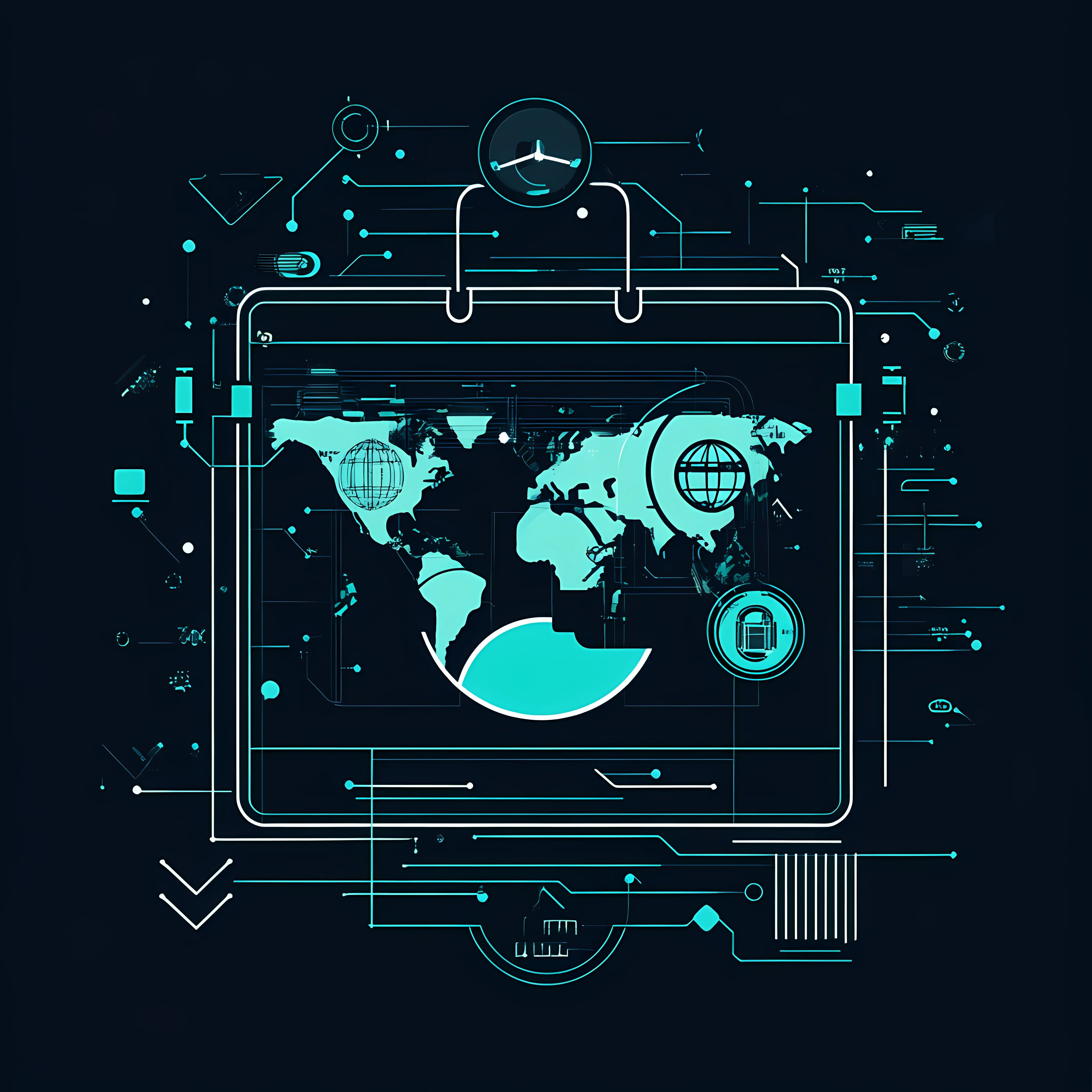 Flat Vector Illustration of Data Technology Concepts — free download from Dotvec