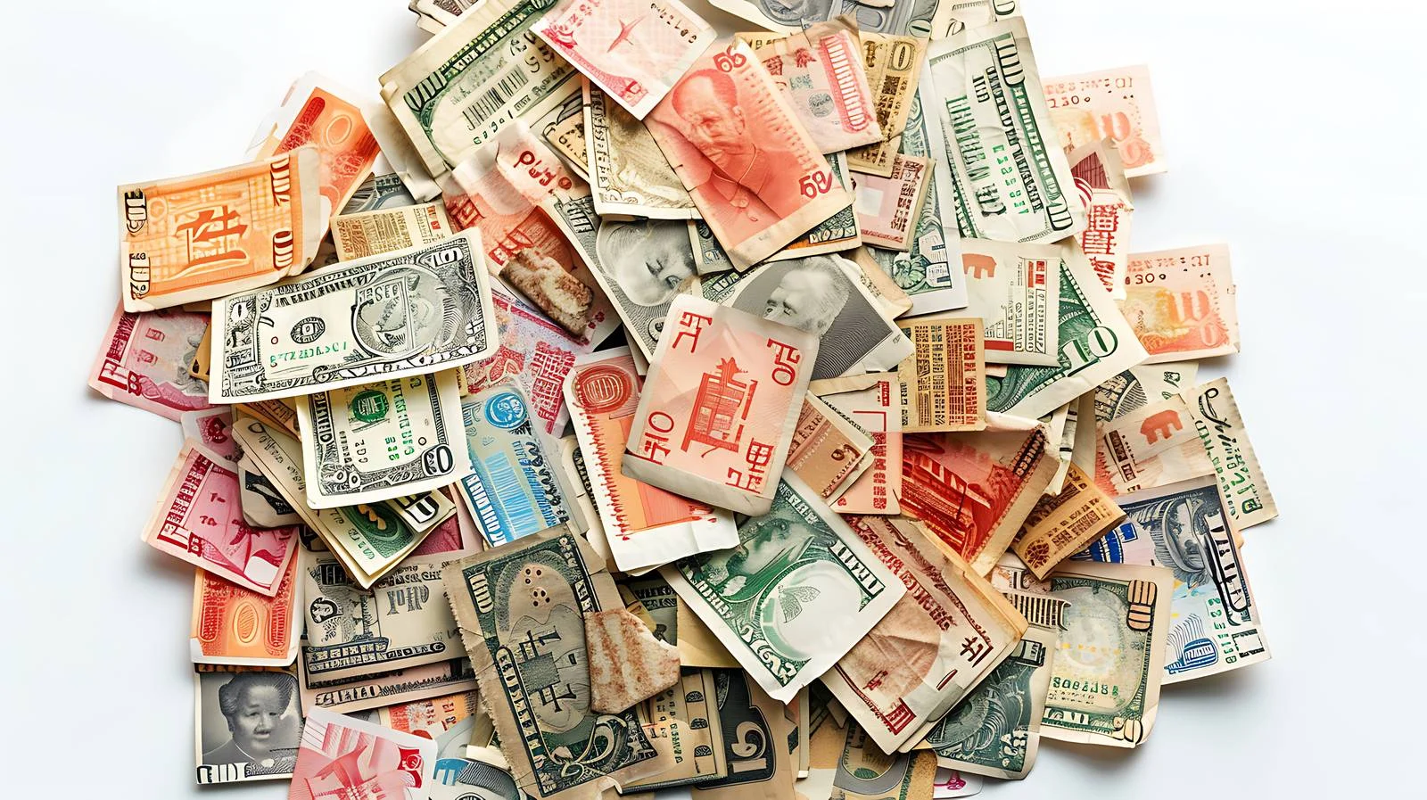 Chinese Currency Fragments Collection — free download from Dotvec