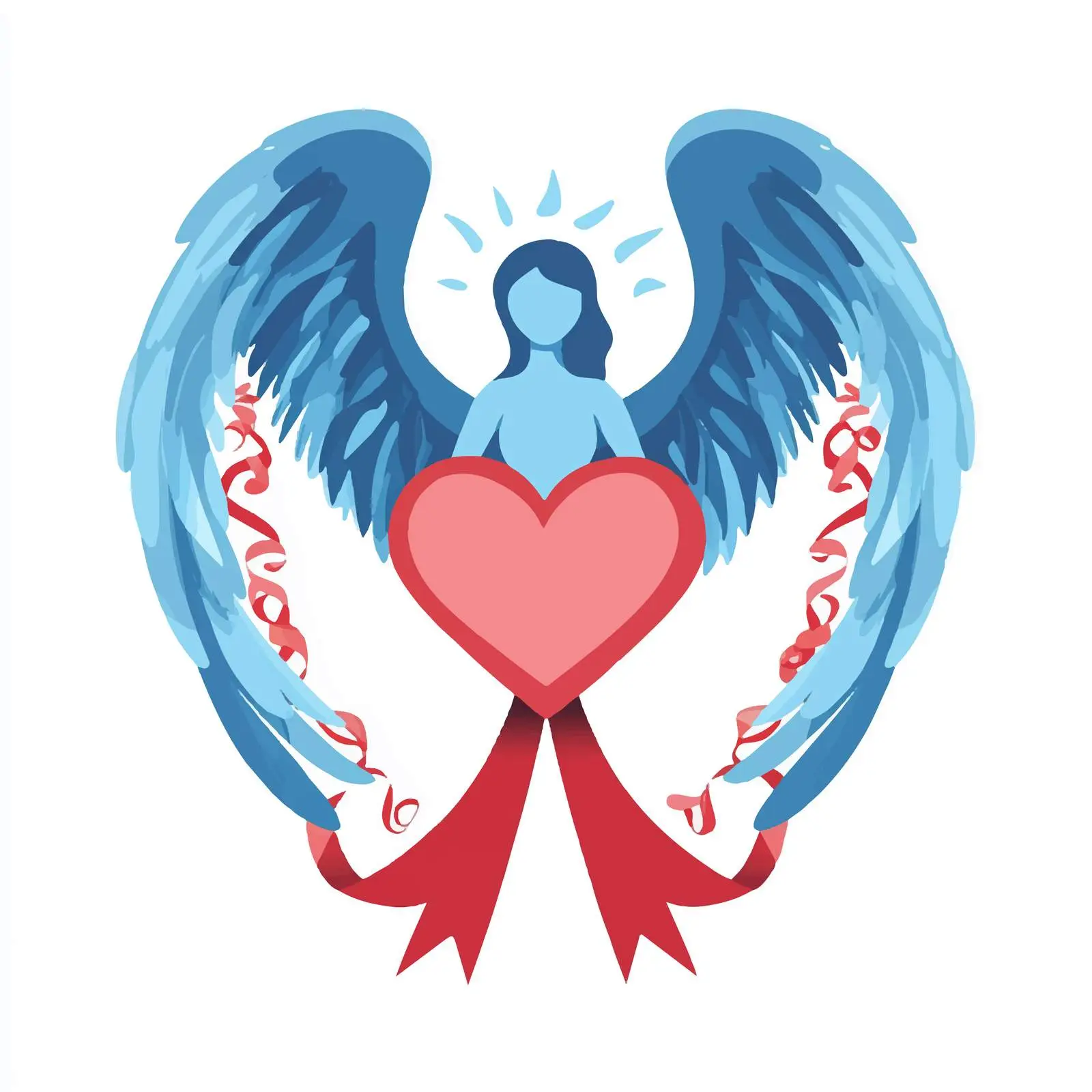 World Parkinson Day Heart Ribbon Design — free download from Dotvec