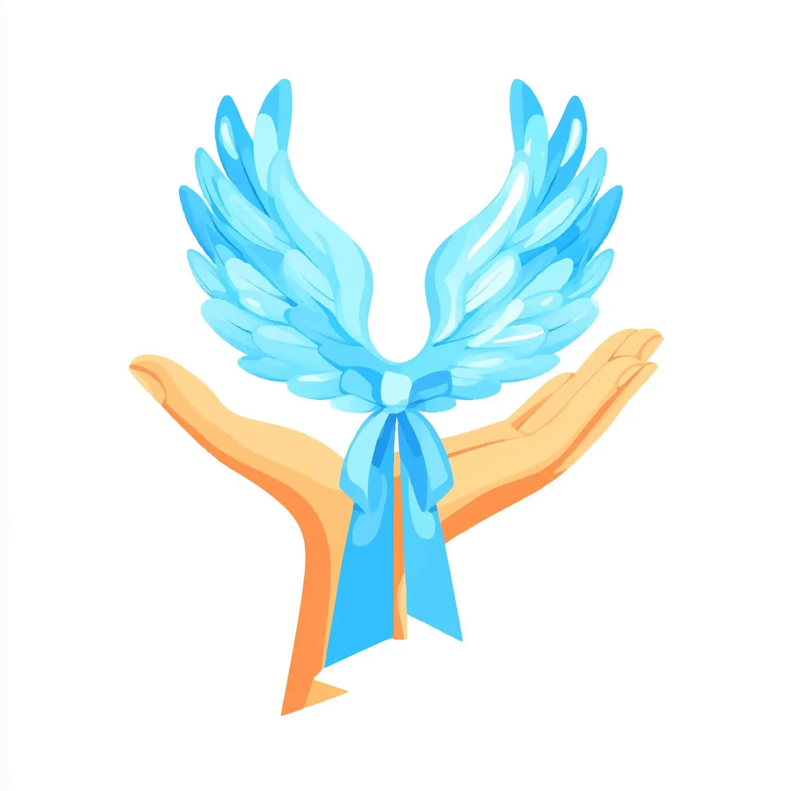 World Parkinson's Day Ribbon Held with Care — free download from Dotvec