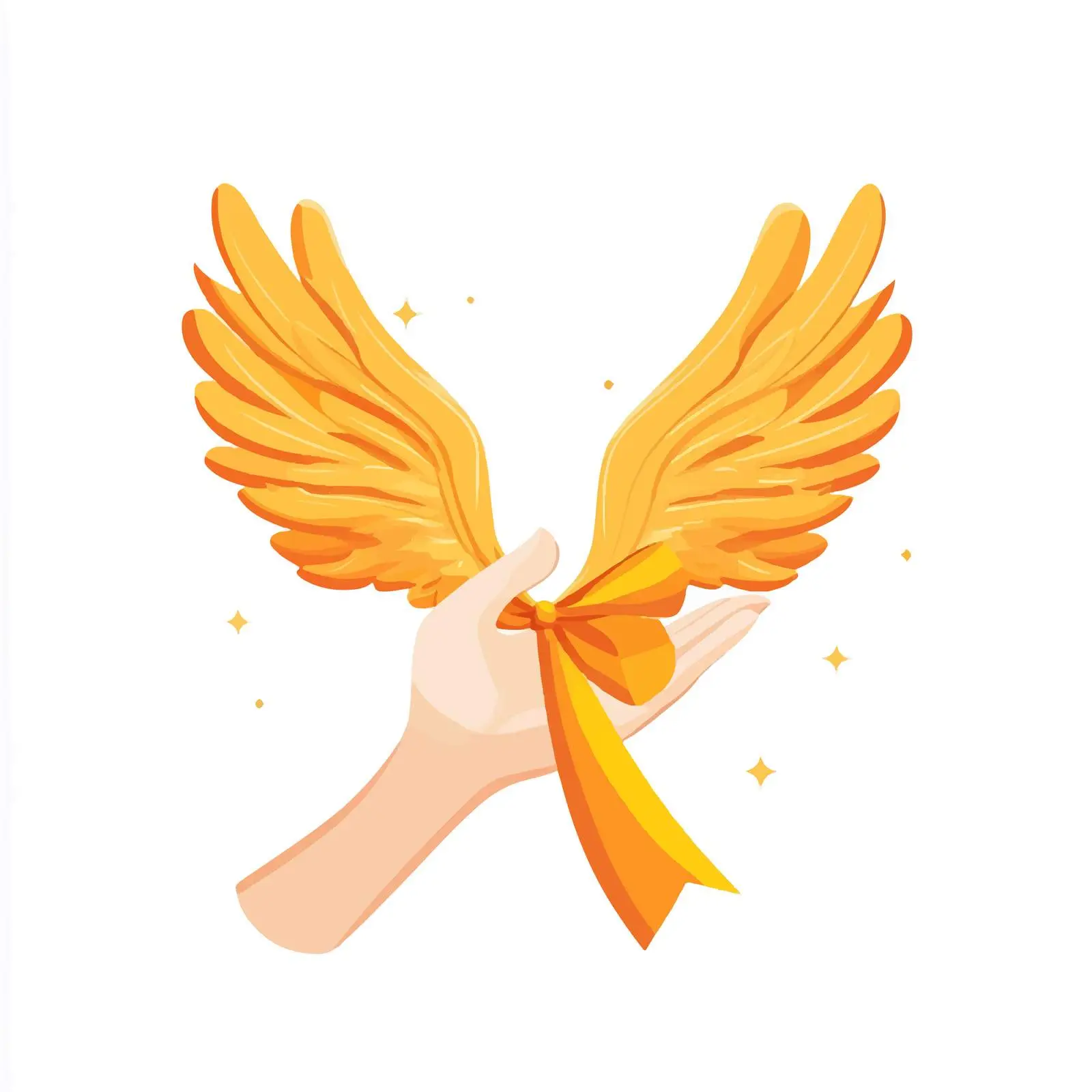 World Parkinson Day Ribbon in Hand — free download from Dotvec