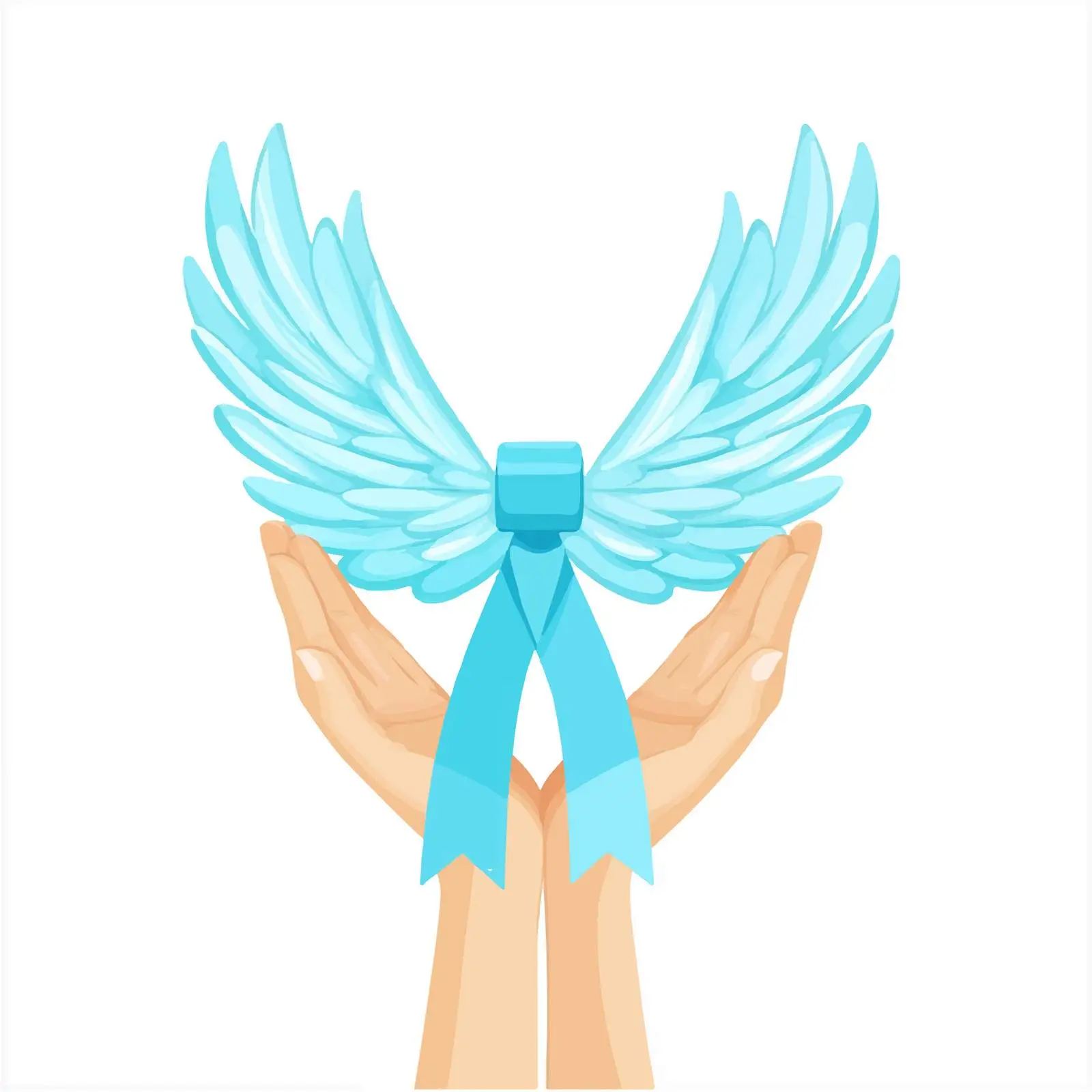 World Parkinson's Day Ribbon in Hand — free download from Dotvec