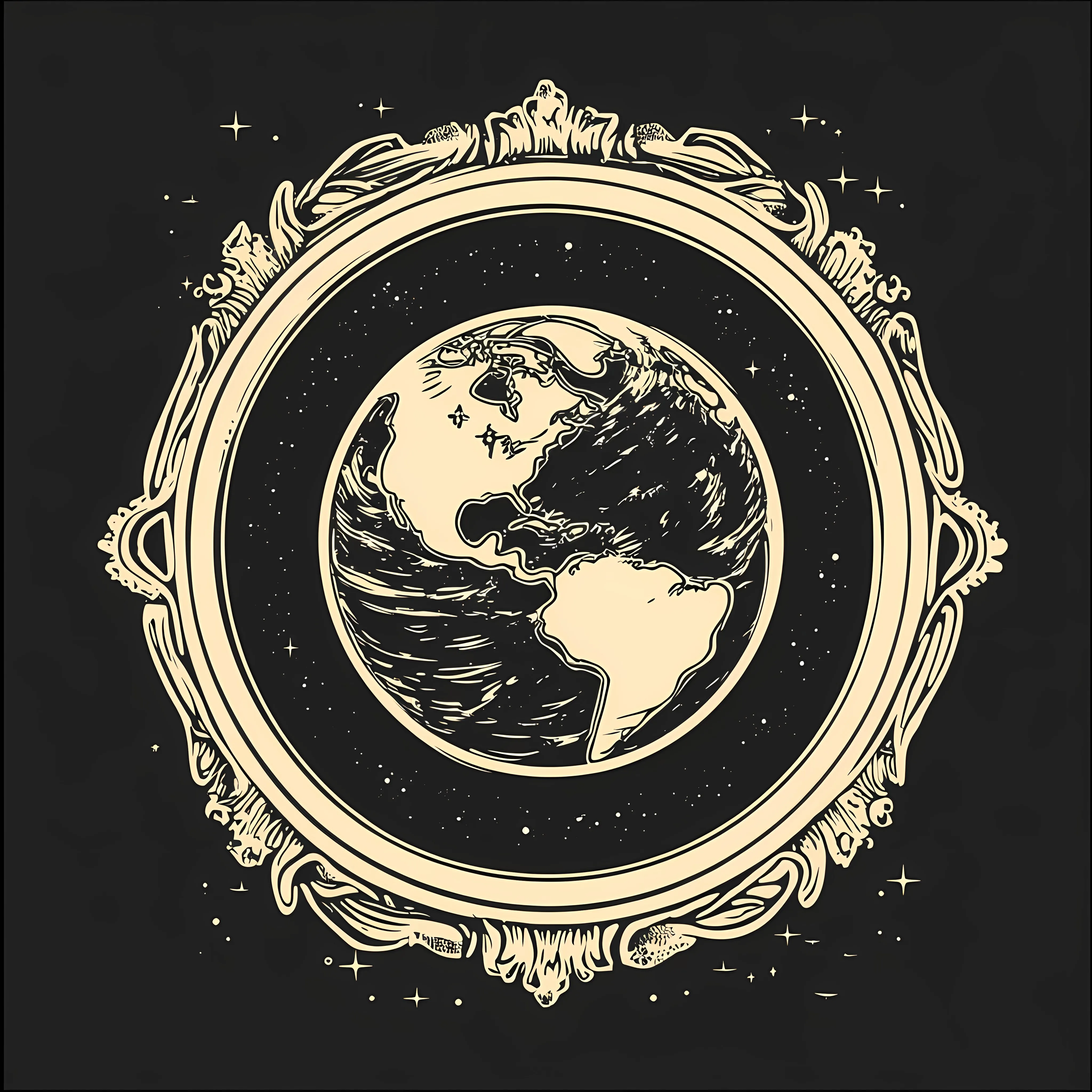 Flat Earth Planet Icon Illustration — free download from Dotvec