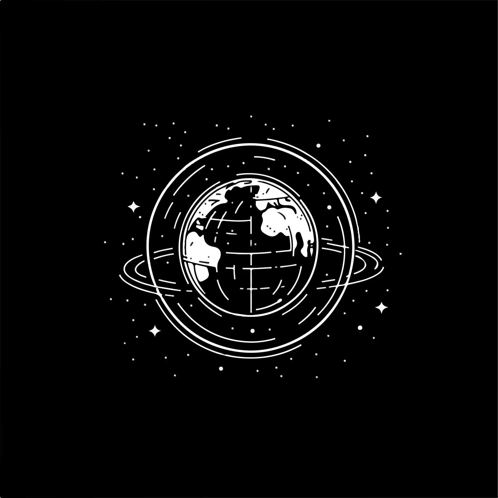 Flat Vector Illustration of Earth in Space — free download from Dotvec