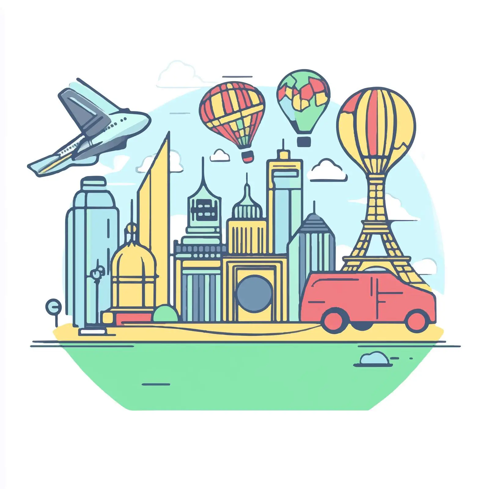 World Tourism Day Icon Flat Vector Illustration — free download from Dotvec