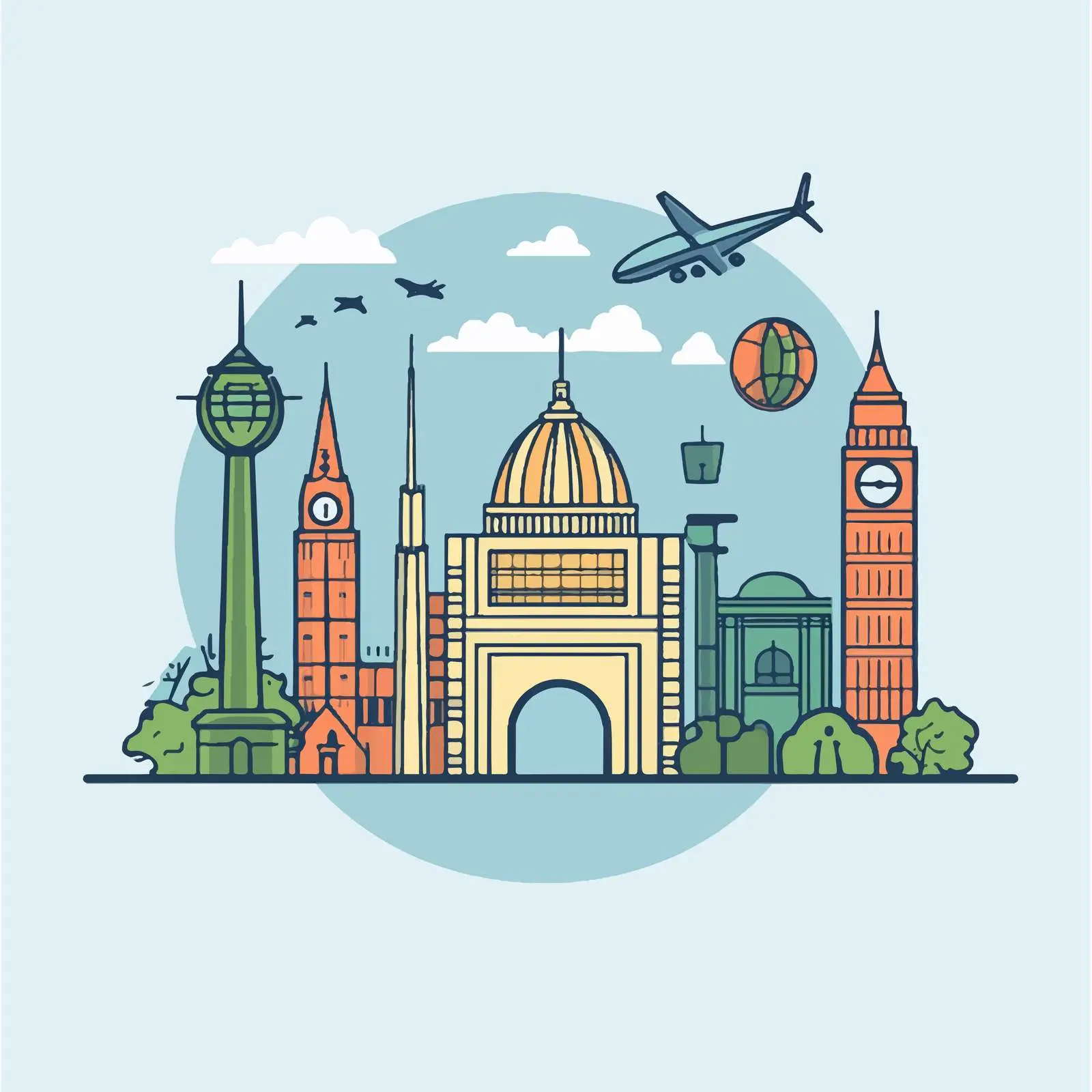 World Tourism Day Icon Flat Vector Illustration — free download from Dotvec