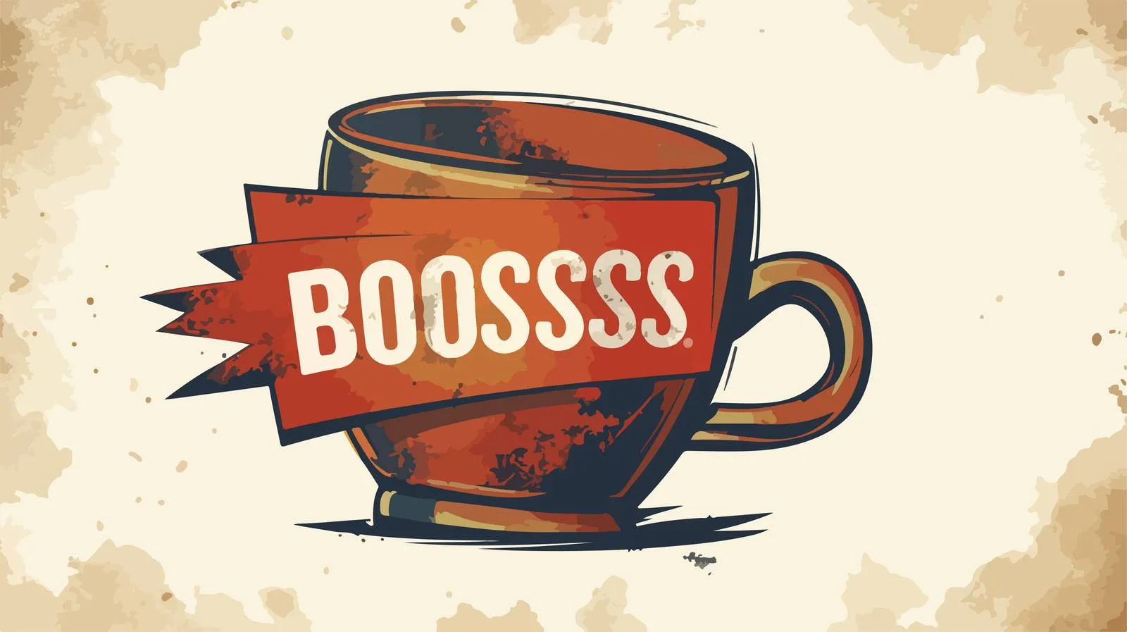 Boss Mug with Thought Bubble Image — free download from Dotvec