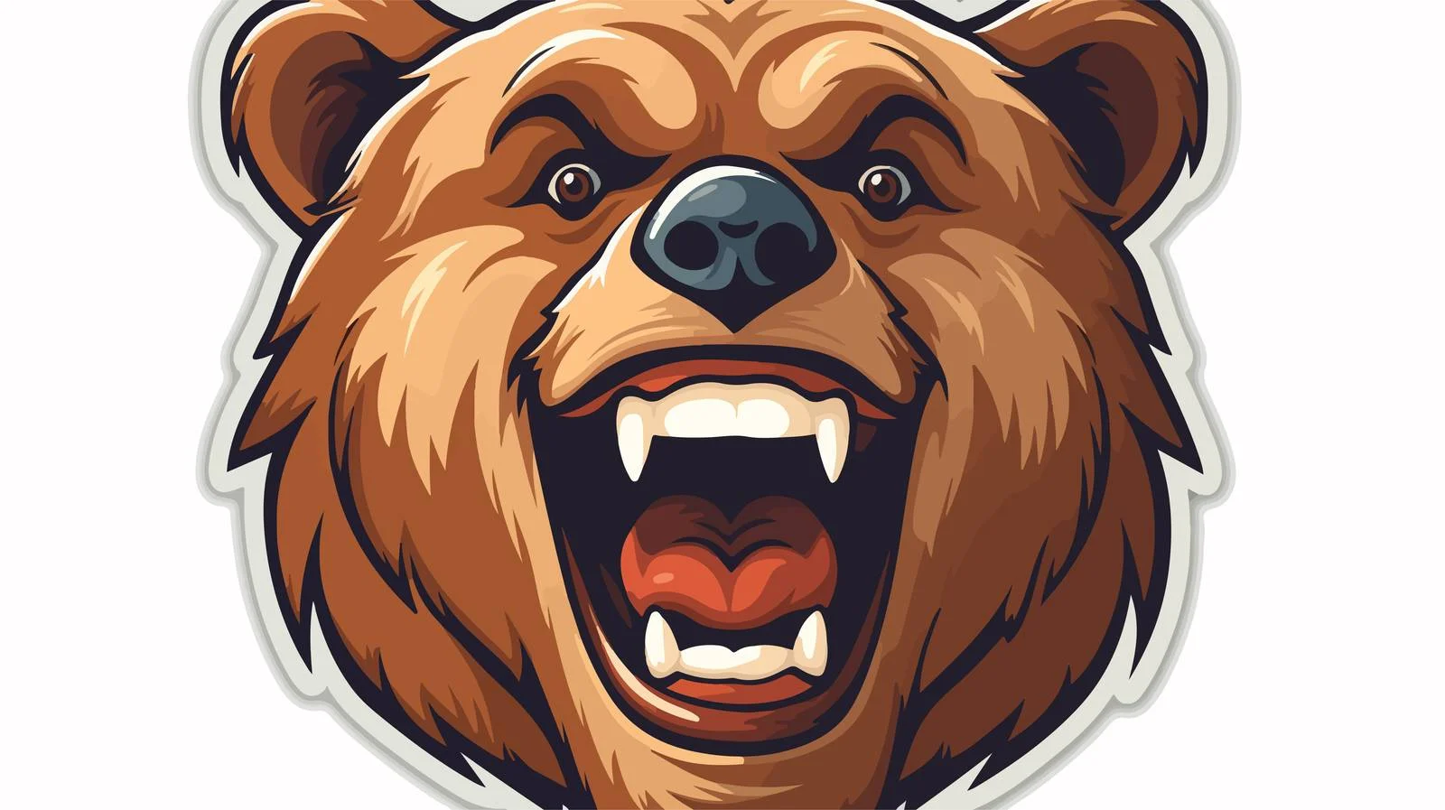 Vintage Happy Bear Sticker — free download from Dotvec