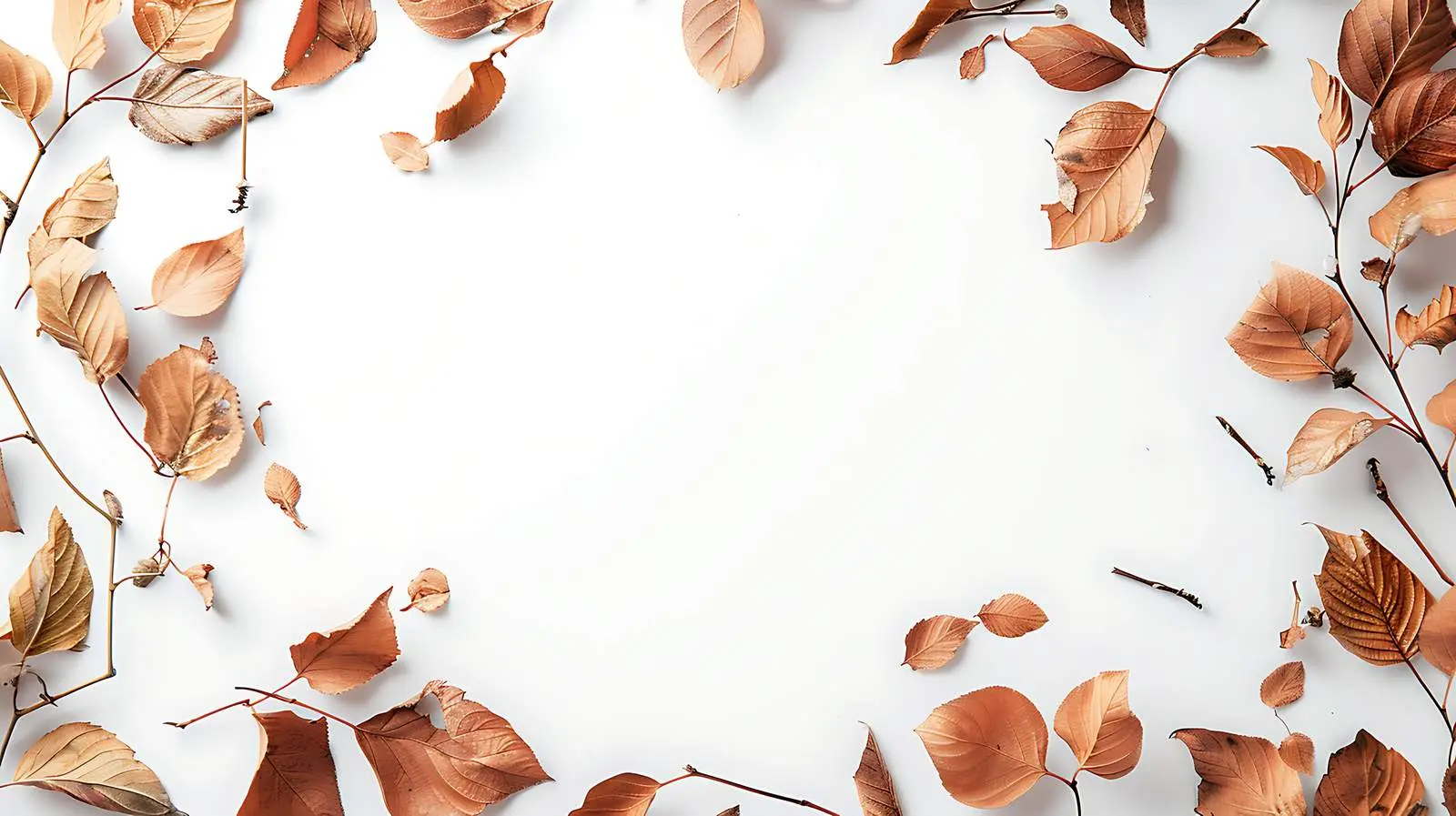 Rustic Wreath of Dry Leaves and Branches — free download from Dotvec