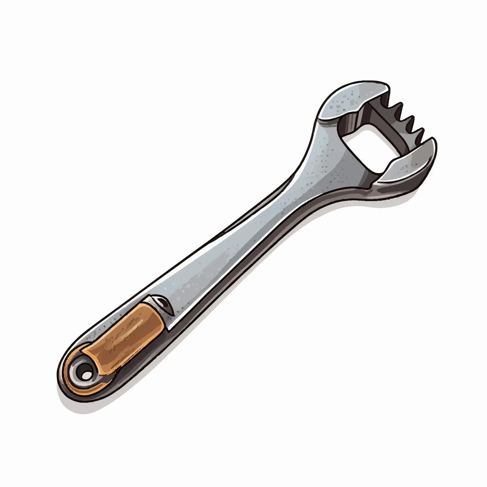 Wrench Vector Illustration on White Background — free download from Dotvec