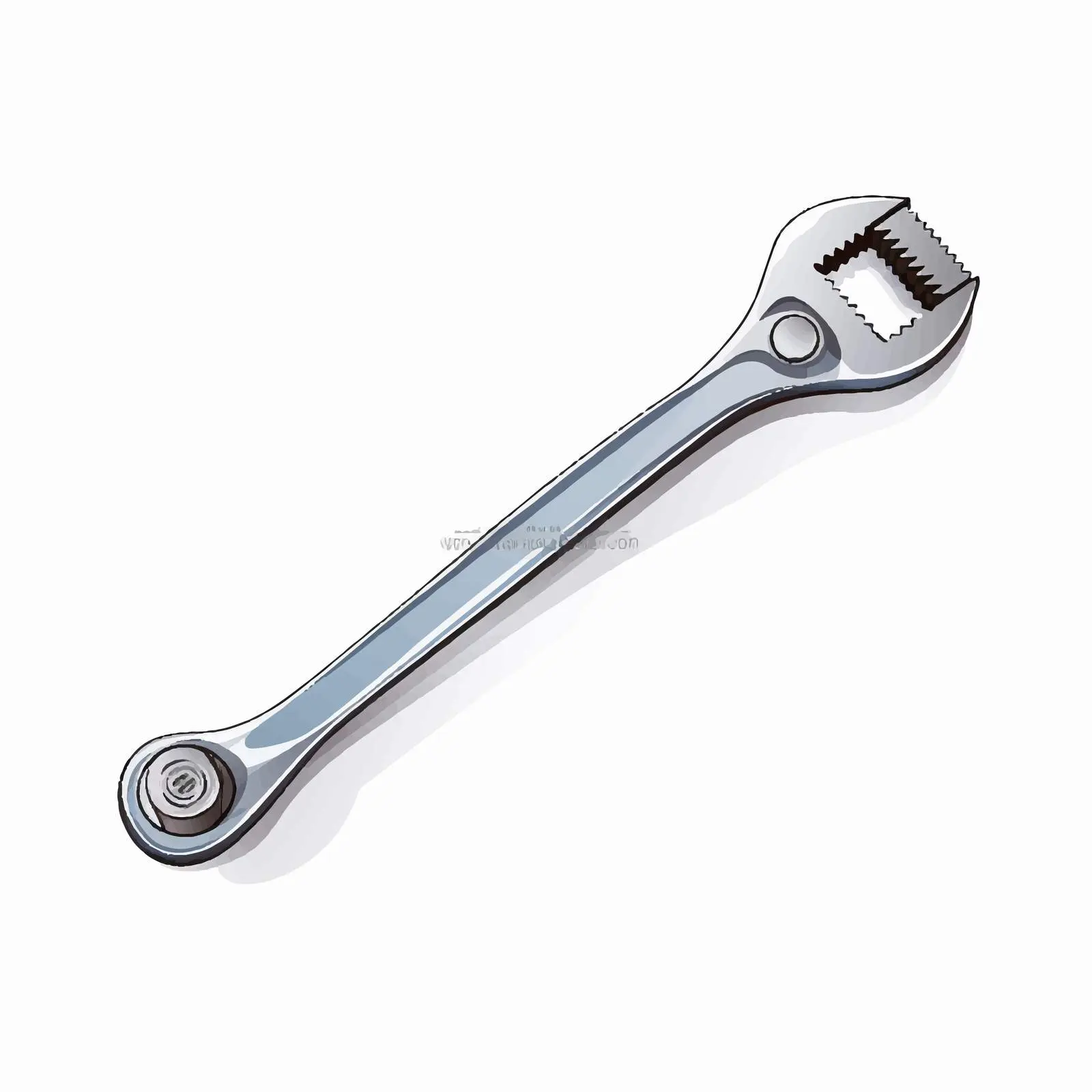 Wrench Vector Illustration on White Background — free download from Dotvec