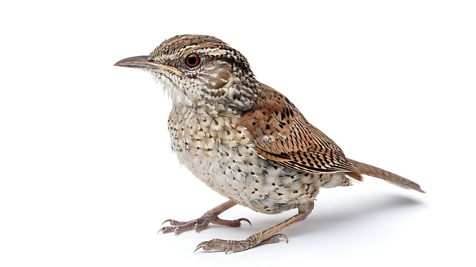 Graceful Wryneck Bird on White Background — free download from Dotvec