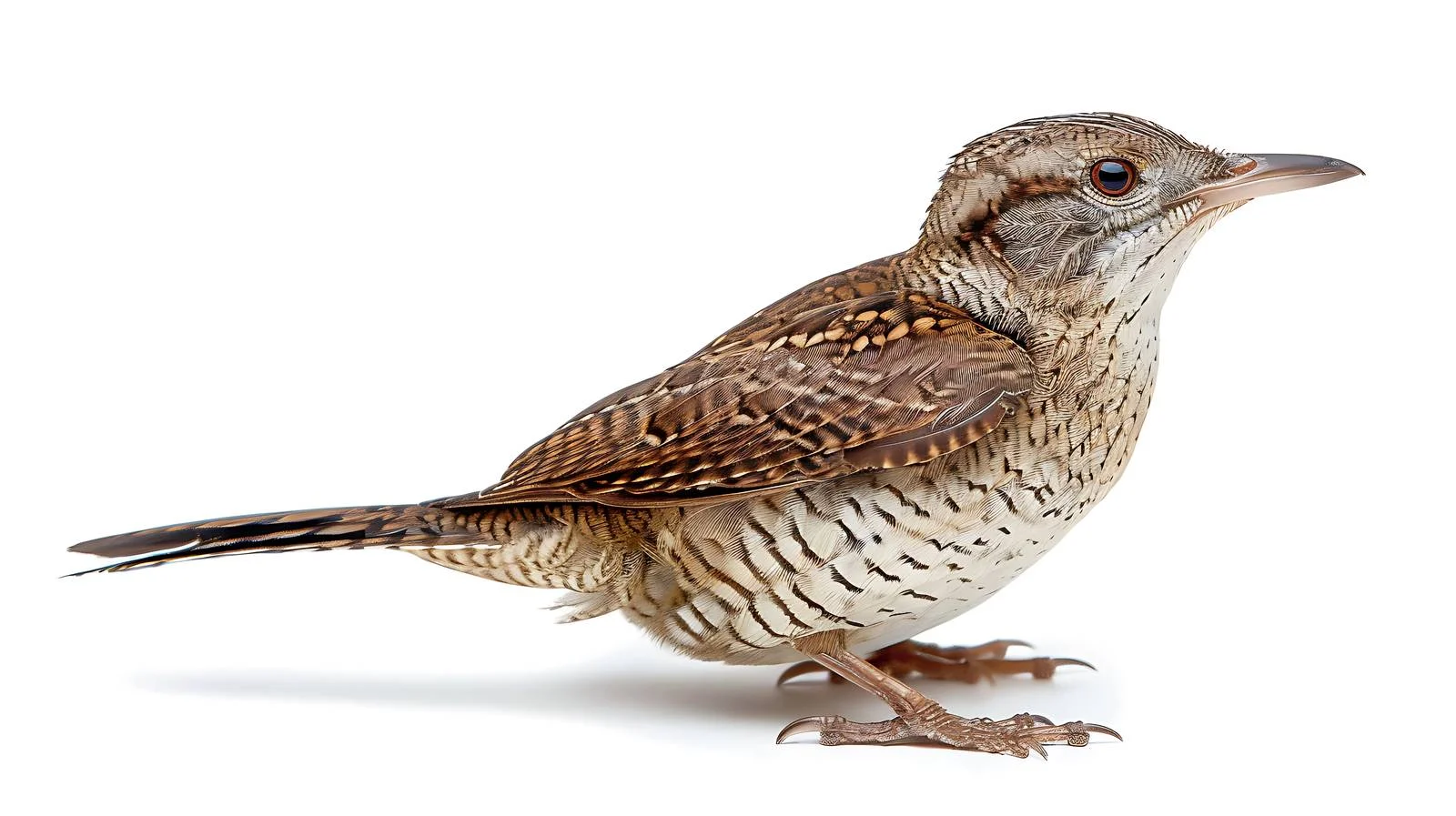 Wryneck Bird on White Background — free download from Dotvec