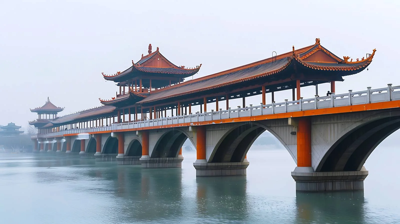 Wuhan Baishazhou Bridge on White Background — free download from Dotvec