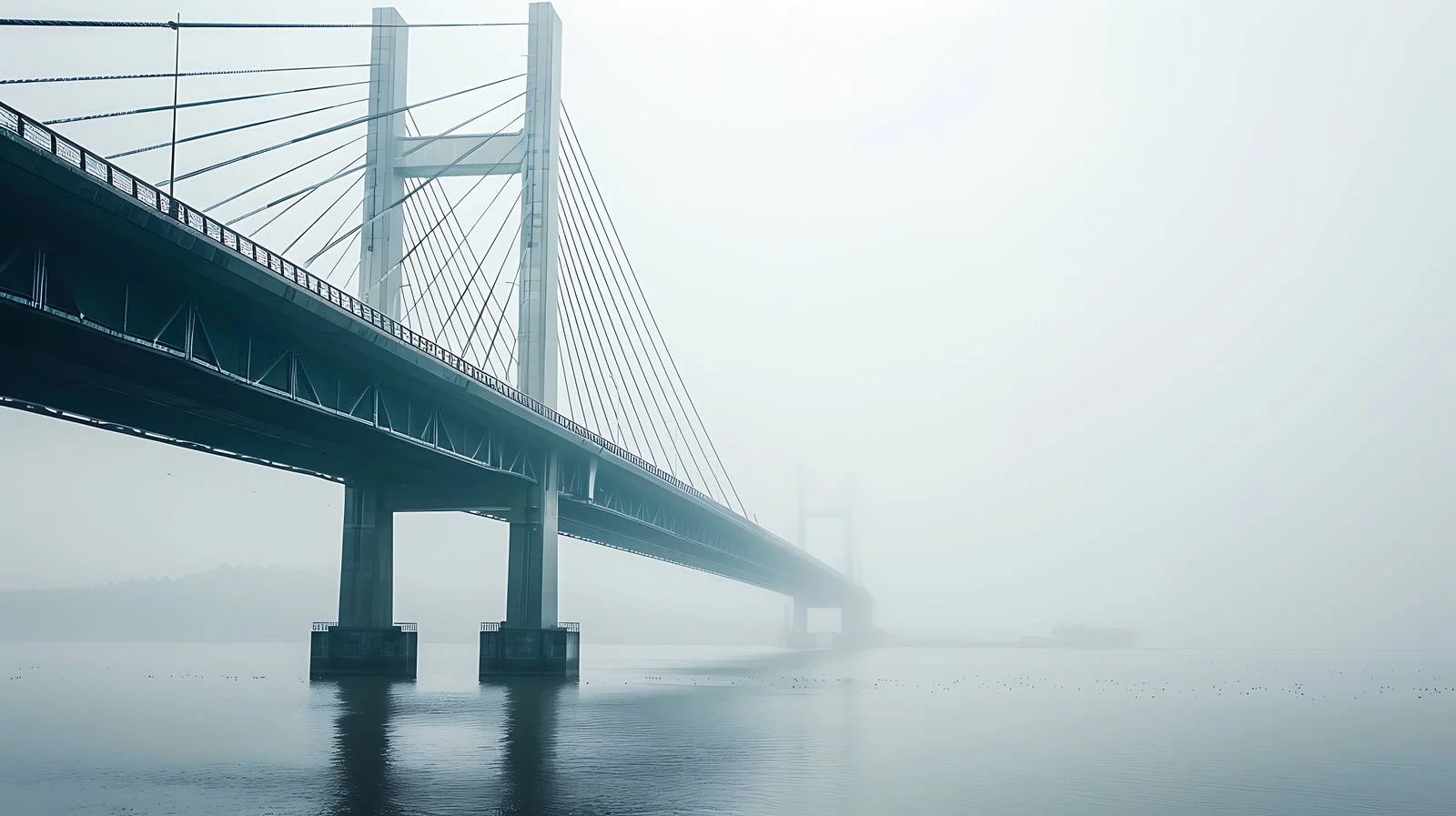 Wuhan Yangsigang Bridge on White Background — free download from Dotvec