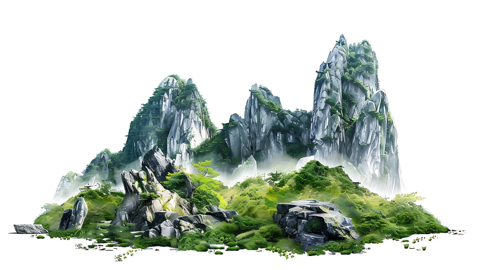 Majestic Wulian and Jiuxian Mountains View — free download from Dotvec
