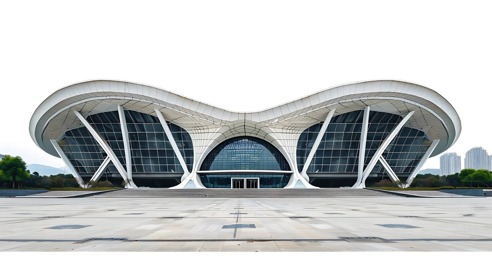 Wuxi Sports Center Isolated View — free download from Dotvec