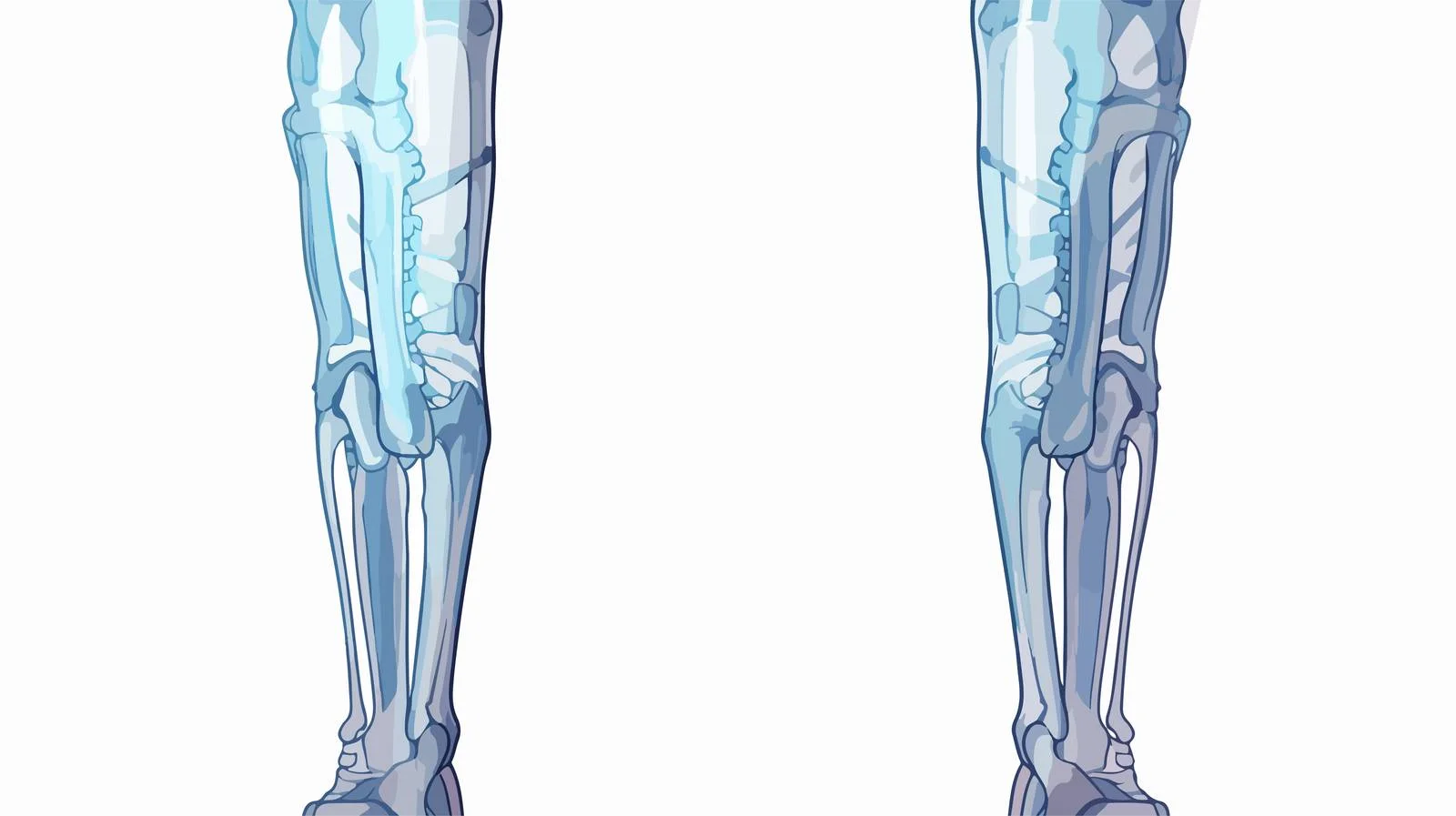 Cartoon X-ray Leg — free download from Dotvec