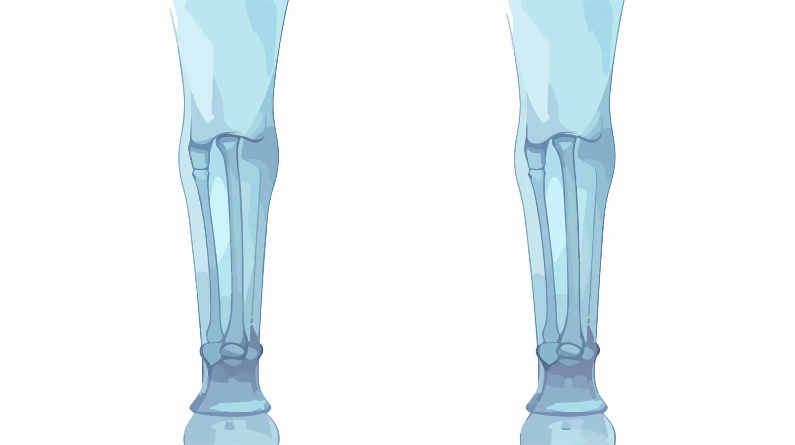 Cartoon X-Ray Leg Examination — free download from Dotvec