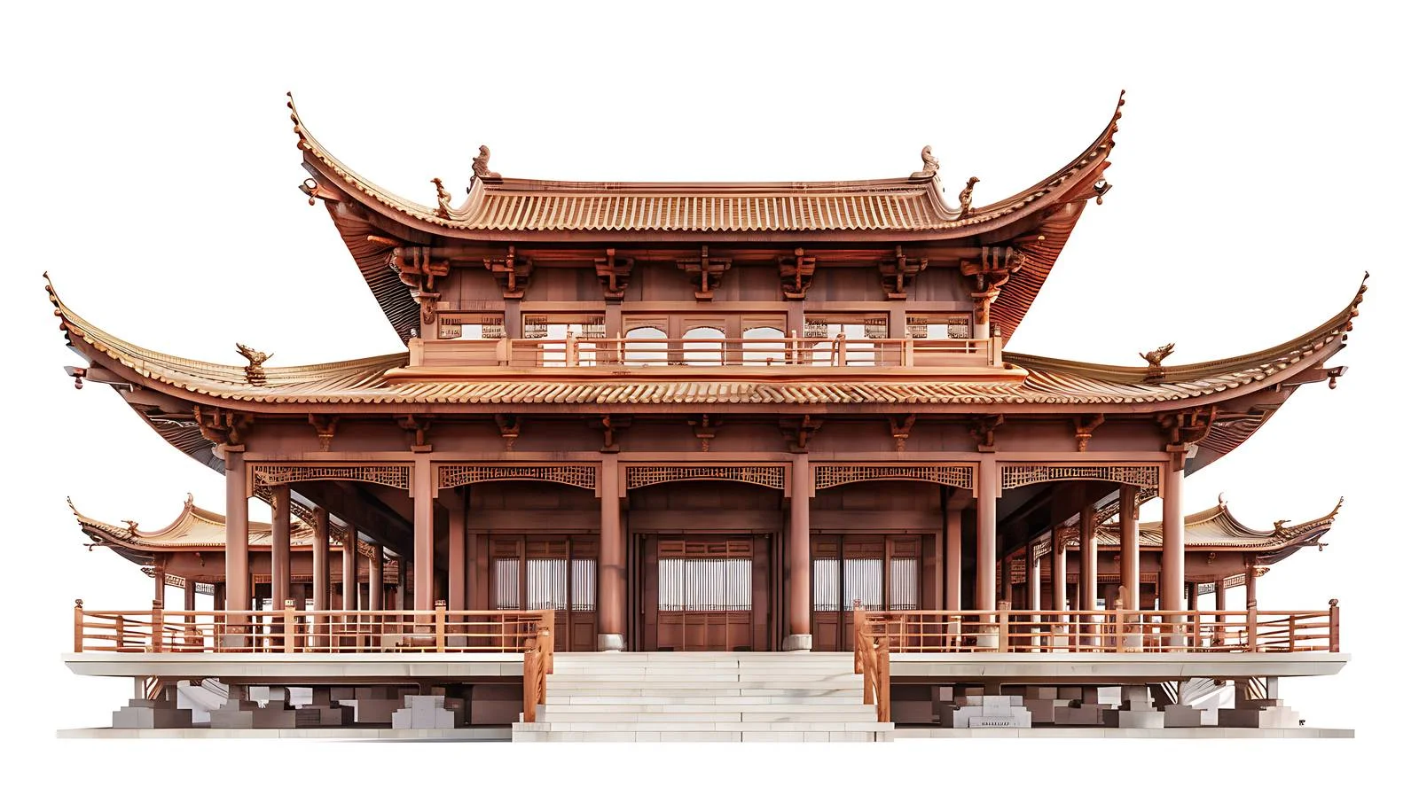 Xihuang Temple Shakya ManiHall Isolated White — free download from Dotvec