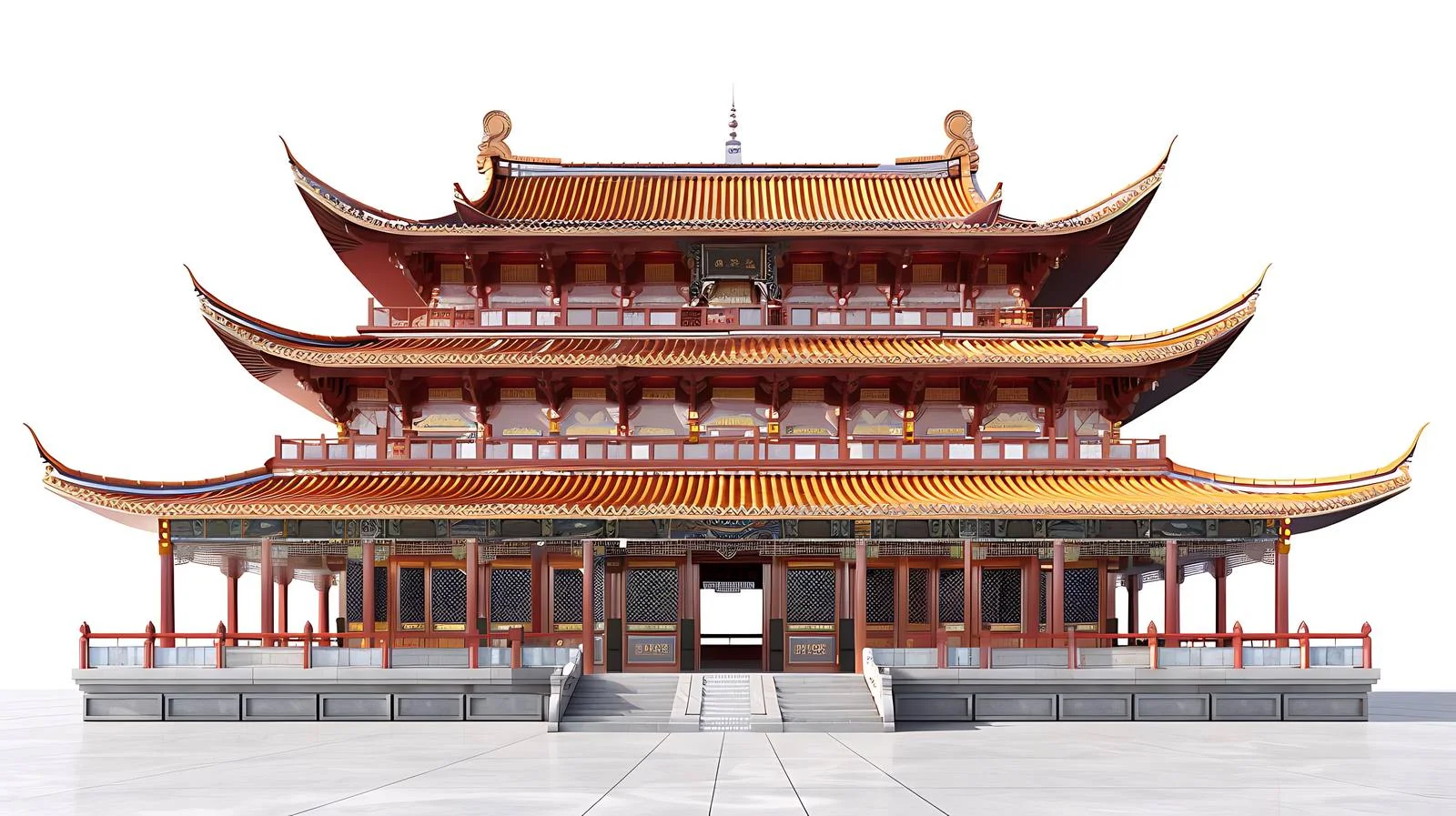 Serene Xihuang Temple Shakya Mani Hall — free download from Dotvec