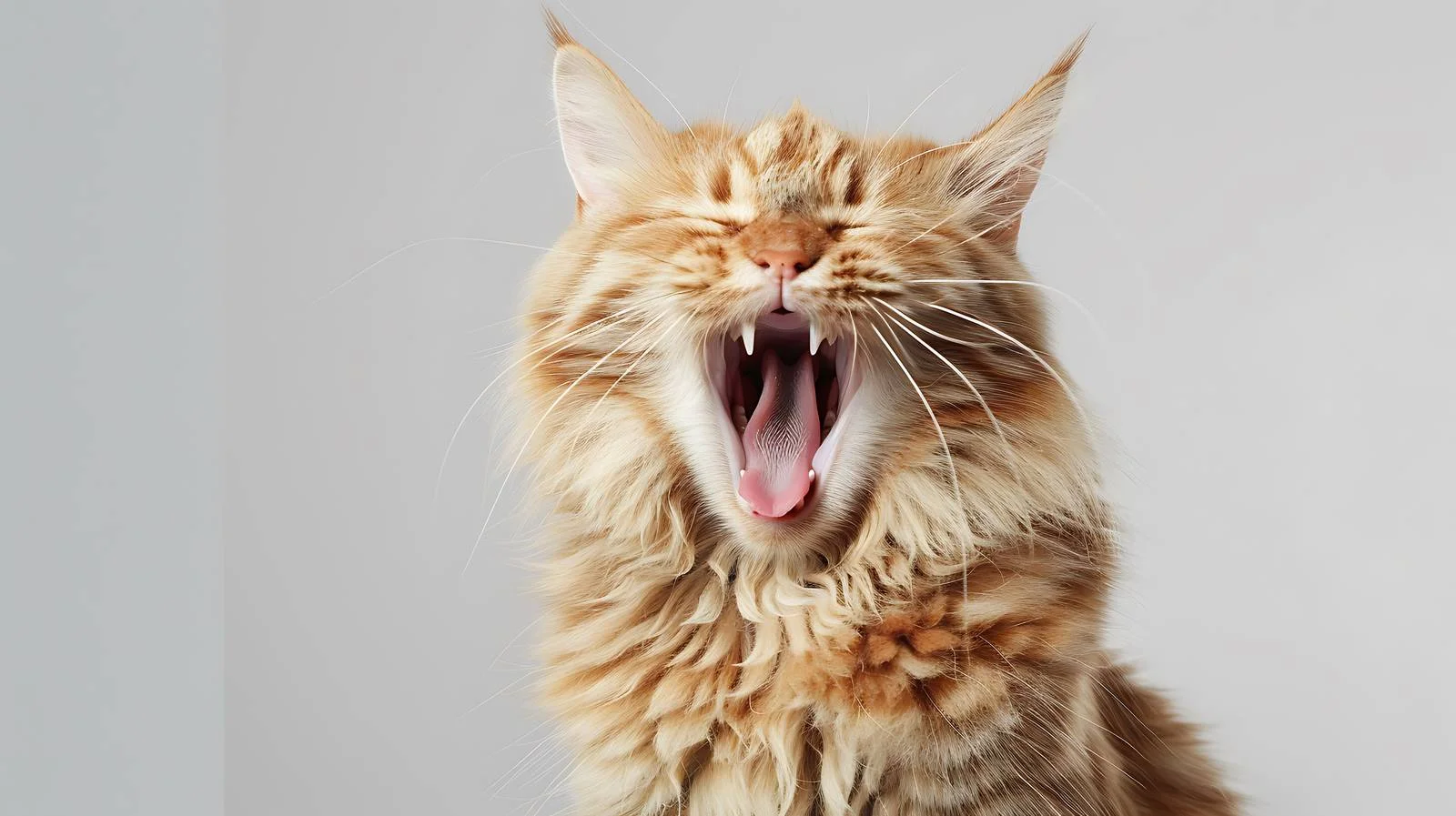 Adorable Yawning Cat Close-Up — free download from Dotvec