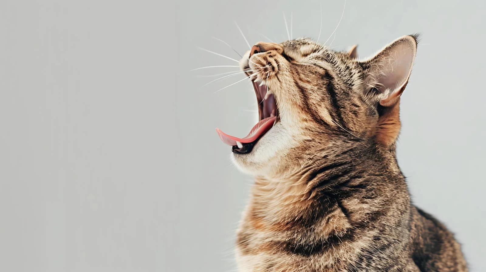 Adorable Cat Yawning Close-up — free download from Dotvec