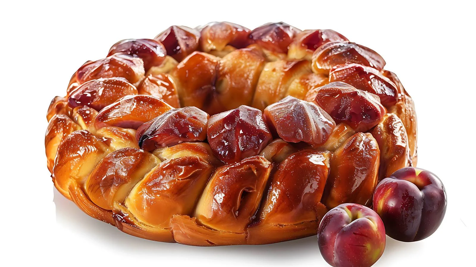 Delicious Yeast Cake with Plums and Apples — free download from Dotvec