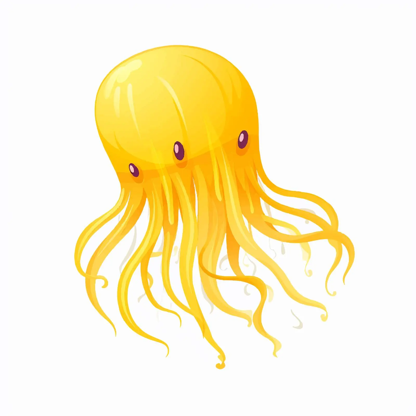 Colorful Cartoon Ocean Dweller Vector Illustration – free ocean scenery image from Dotvec