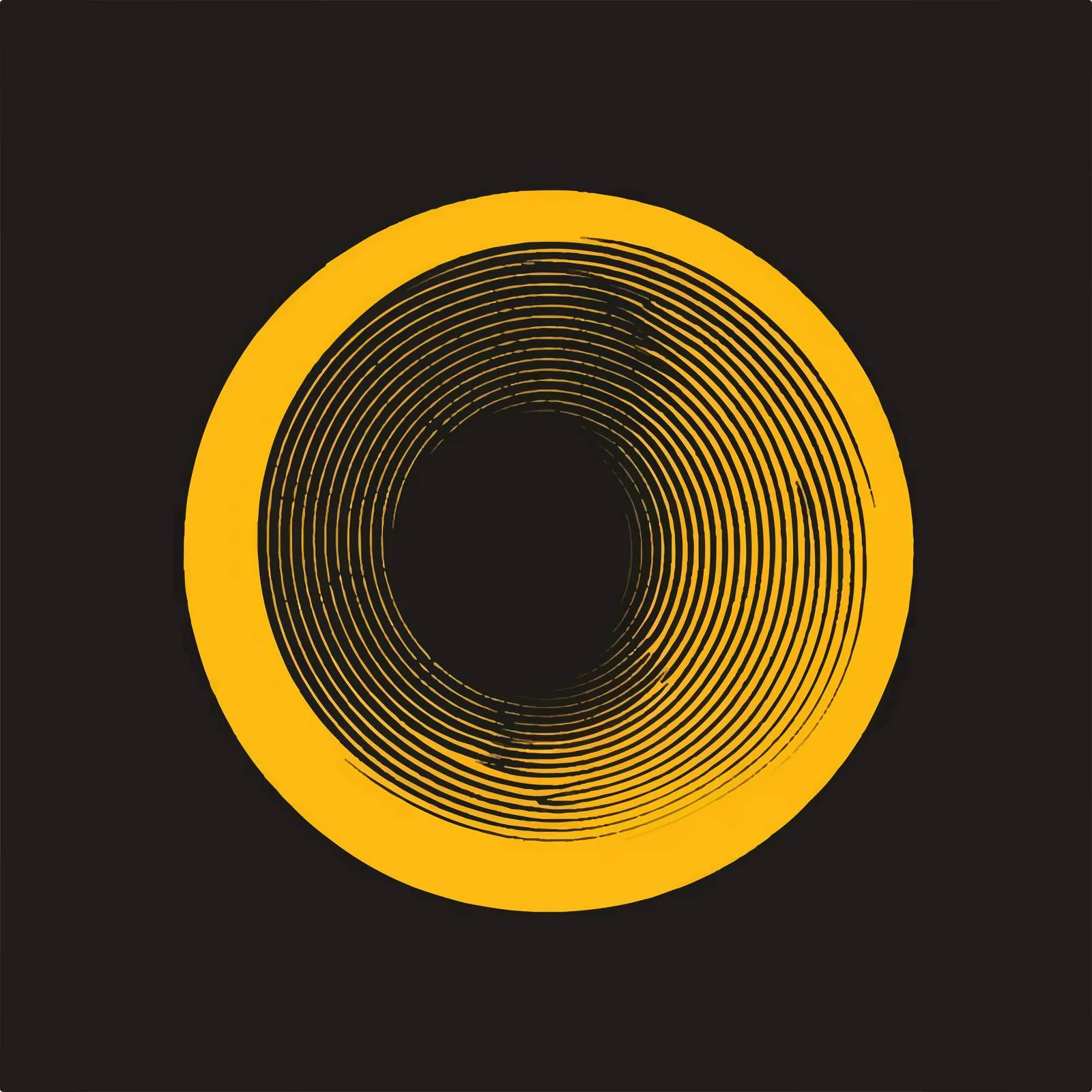 Yellow Circle Geometric Decorative Element Vector — free download from Dotvec