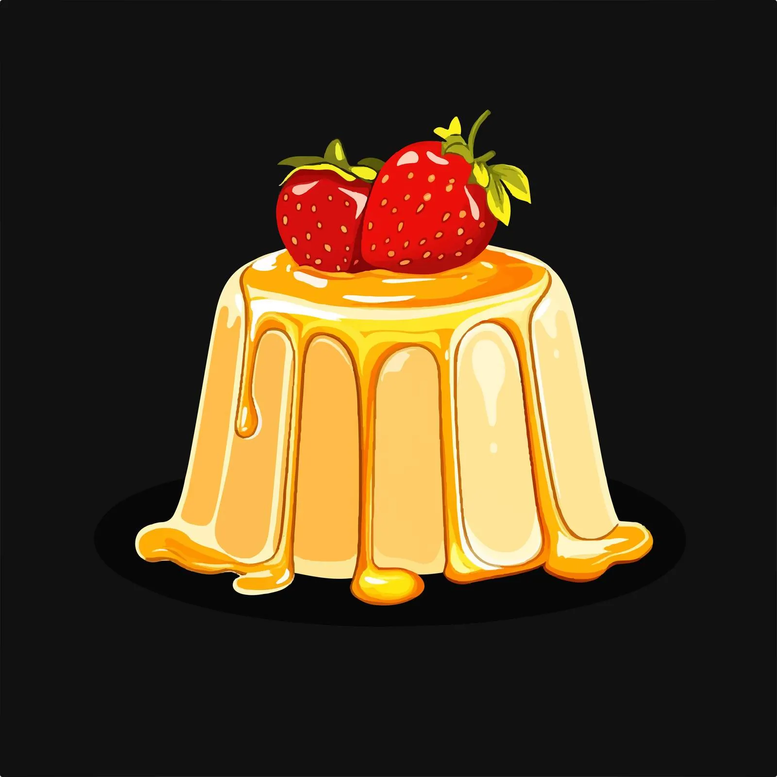 Yellow Fruit Jelly Pudding Vector for Banners — free download from Dotvec