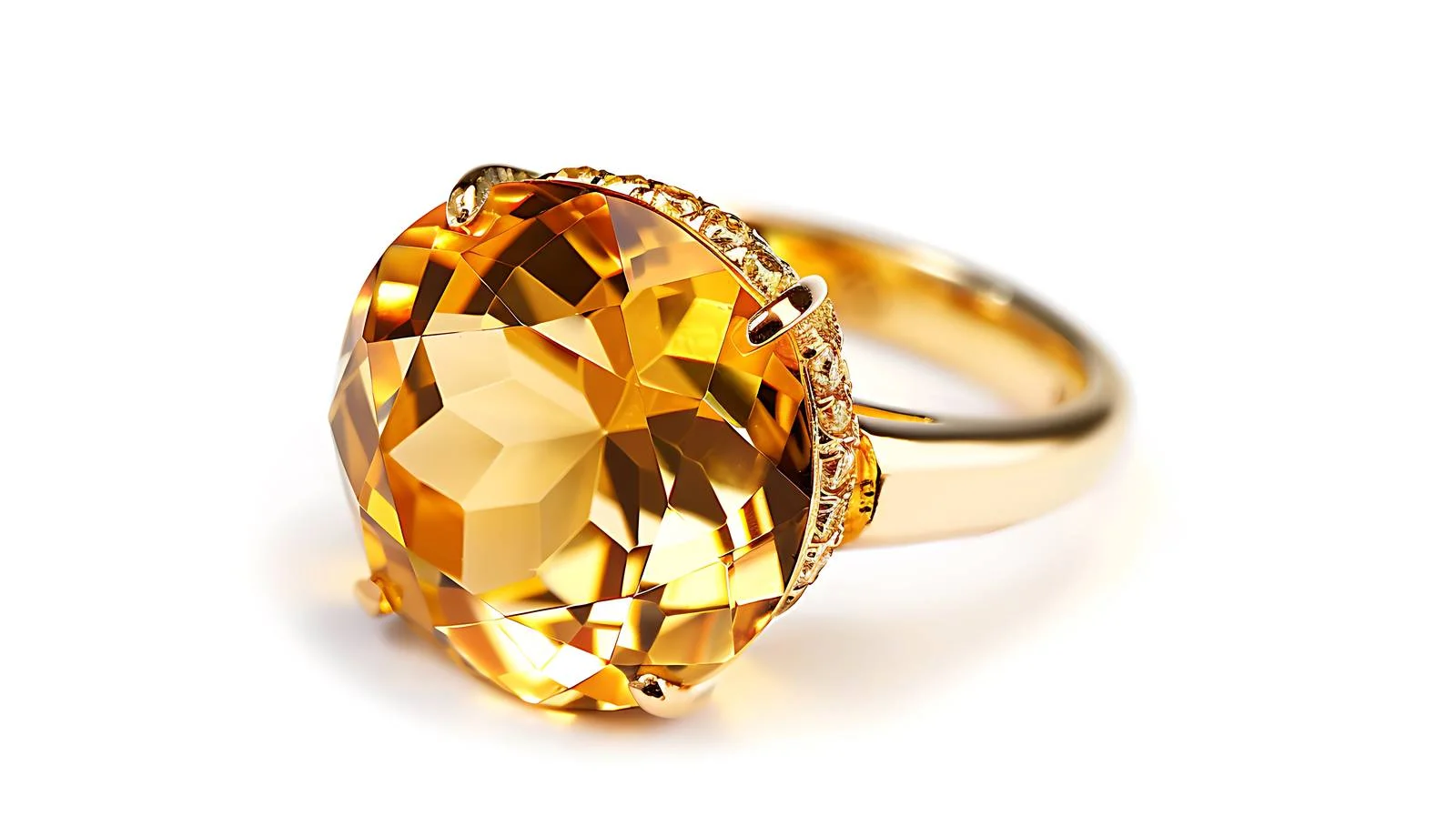 Yellow Gold Gemstone Ring — free download from Dotvec