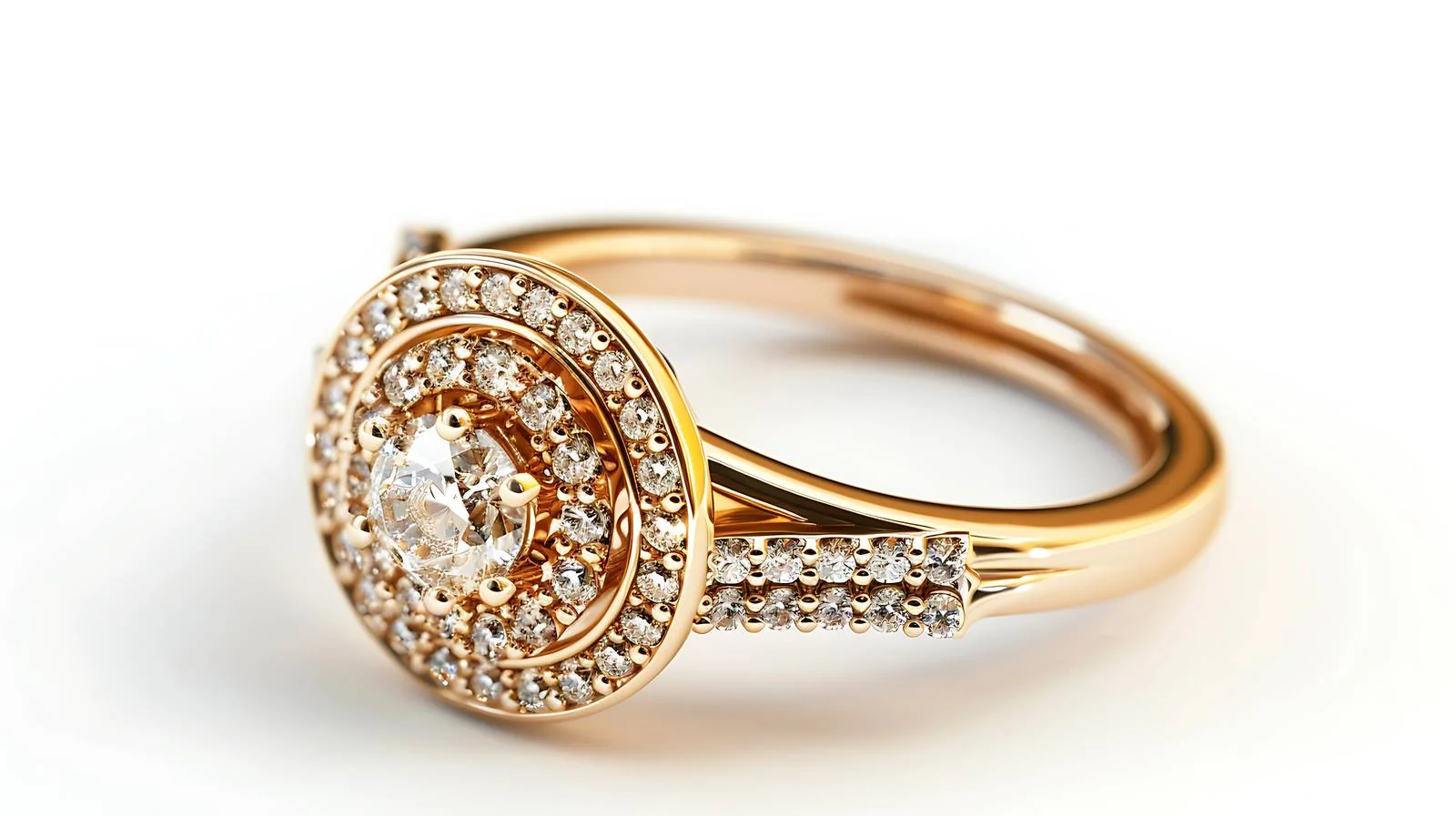 Luxurious Diamond Gold Ring — free download from Dotvec