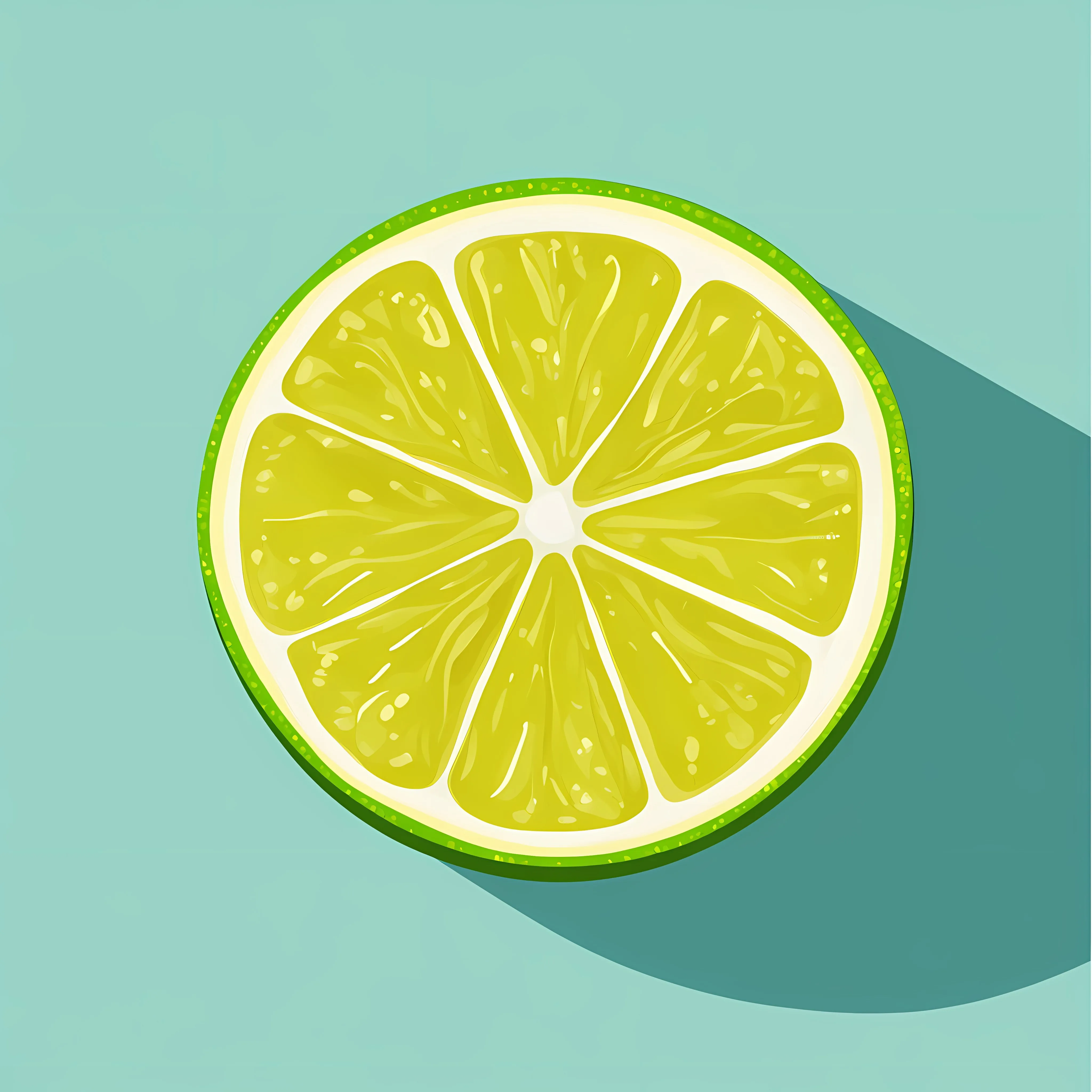 Flat Vector Illustration of Yellow Lime in Frame — free download from Dotvec