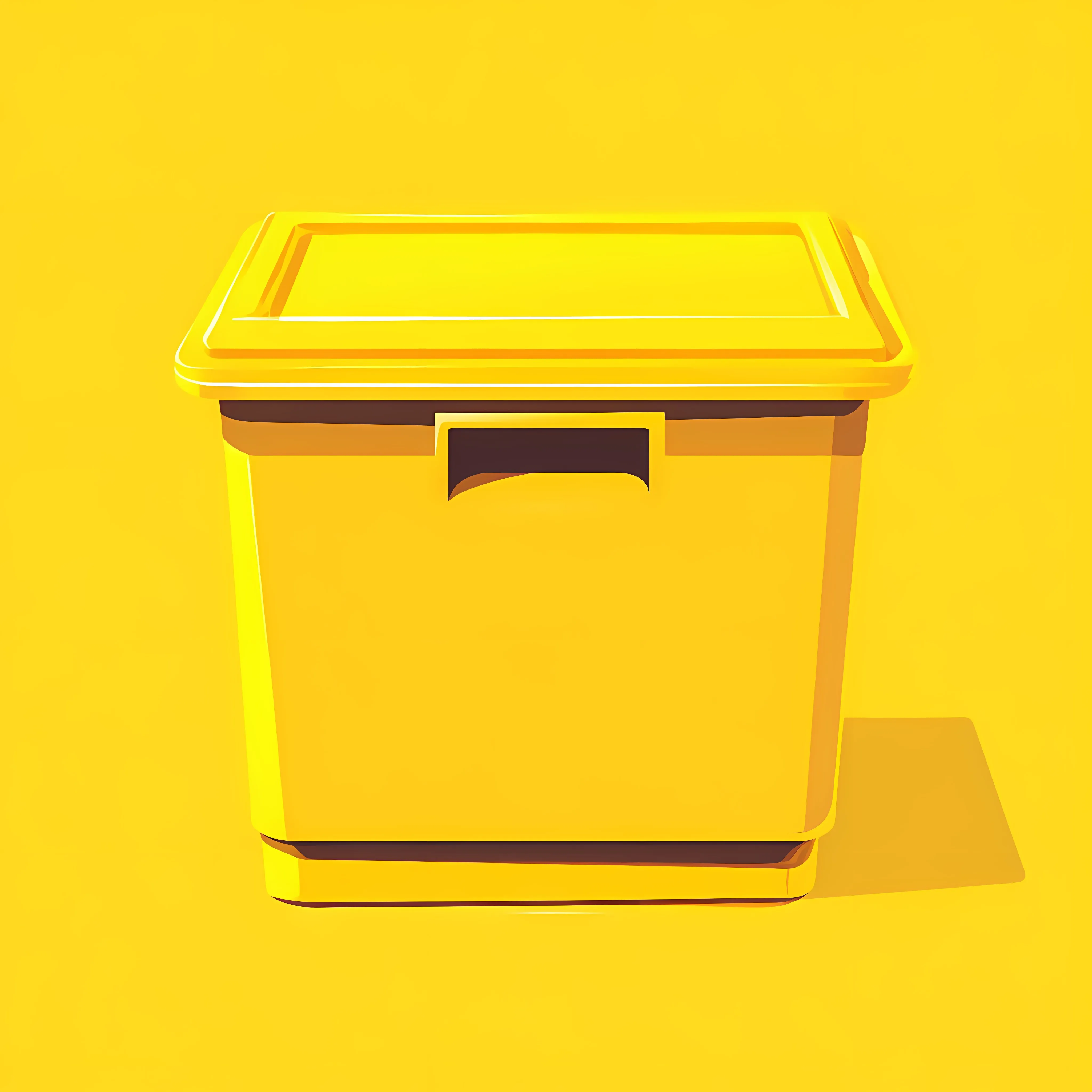 Yellow Plastic Box Vector Design Illustration — free download from Dotvec