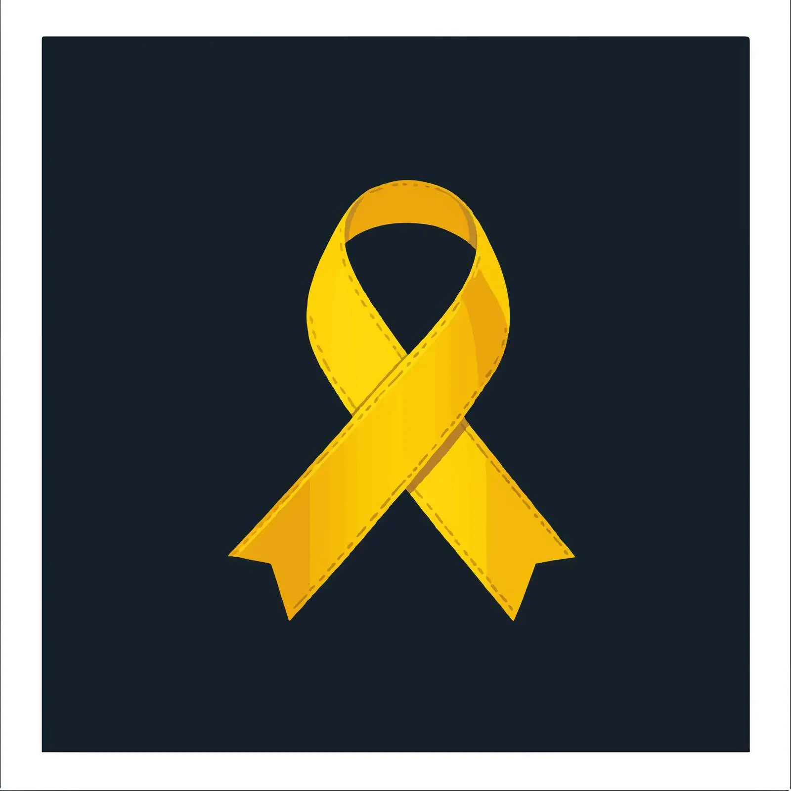 Yellow Ribbon for Sarcoma Awareness Day Illustration — free download from Dotvec