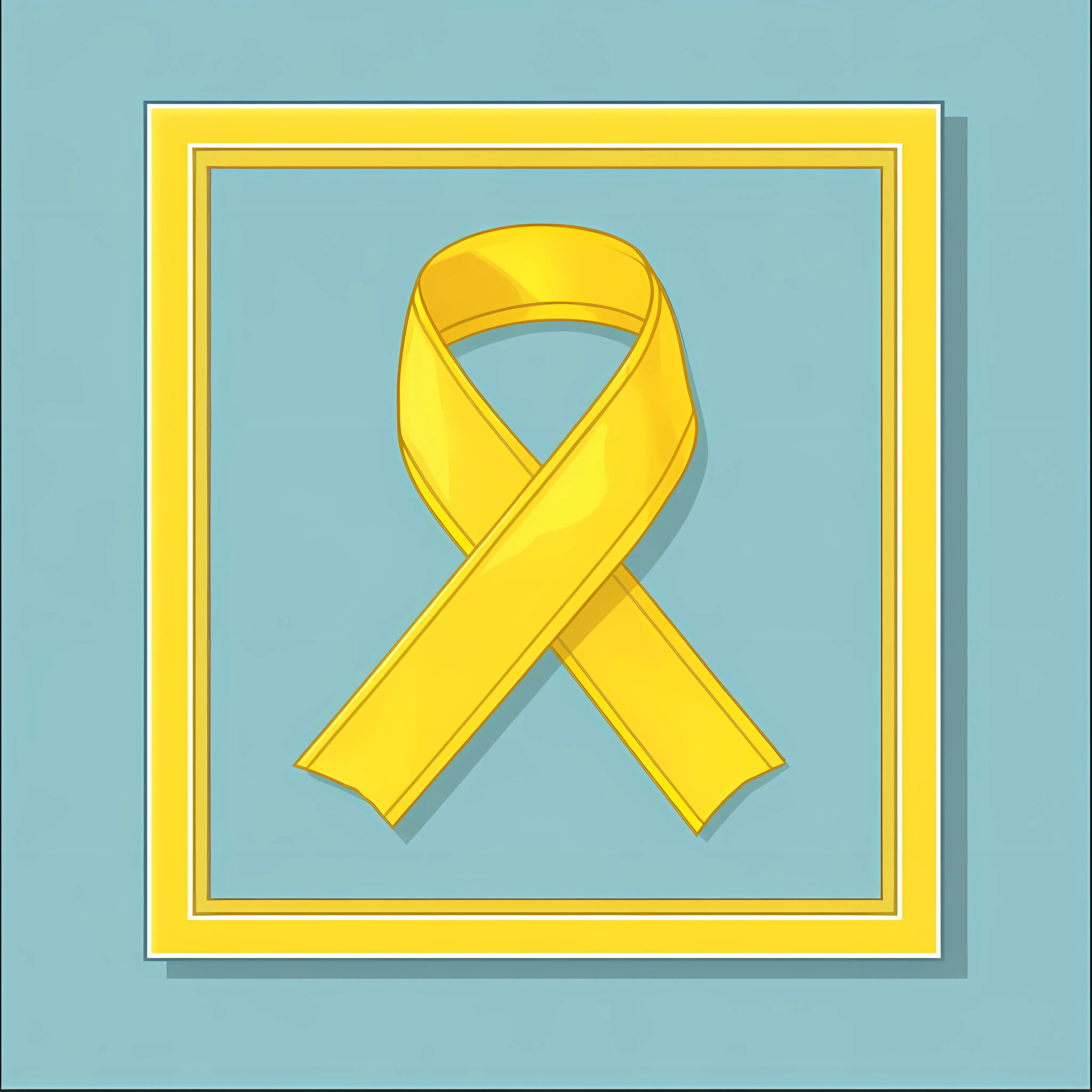 Yellow Ribbon for Sarcoma Awareness Day – free community awareness image from Dotvec