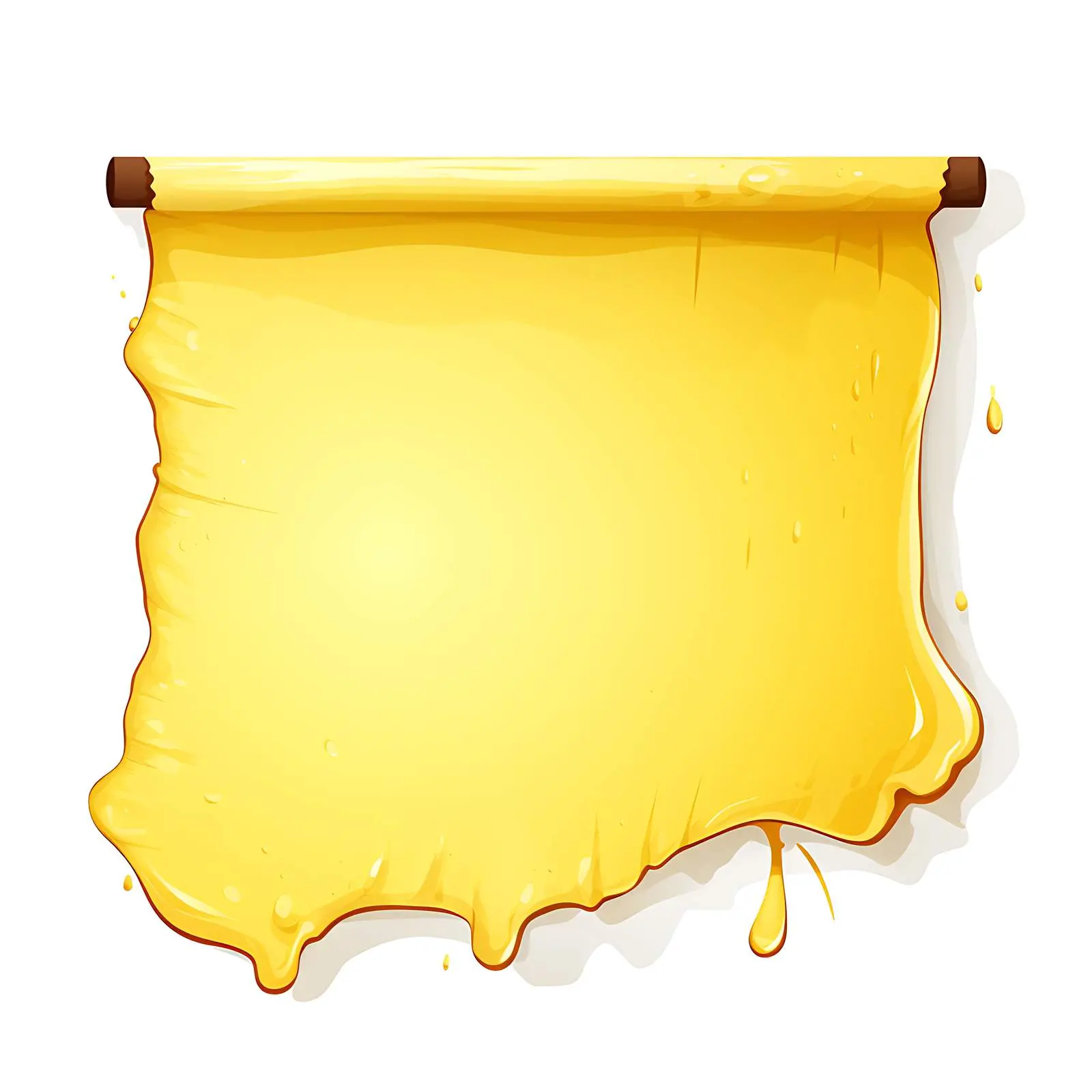 Isolated Yellow Ripped Paper Label Clip Art — free download from Dotvec