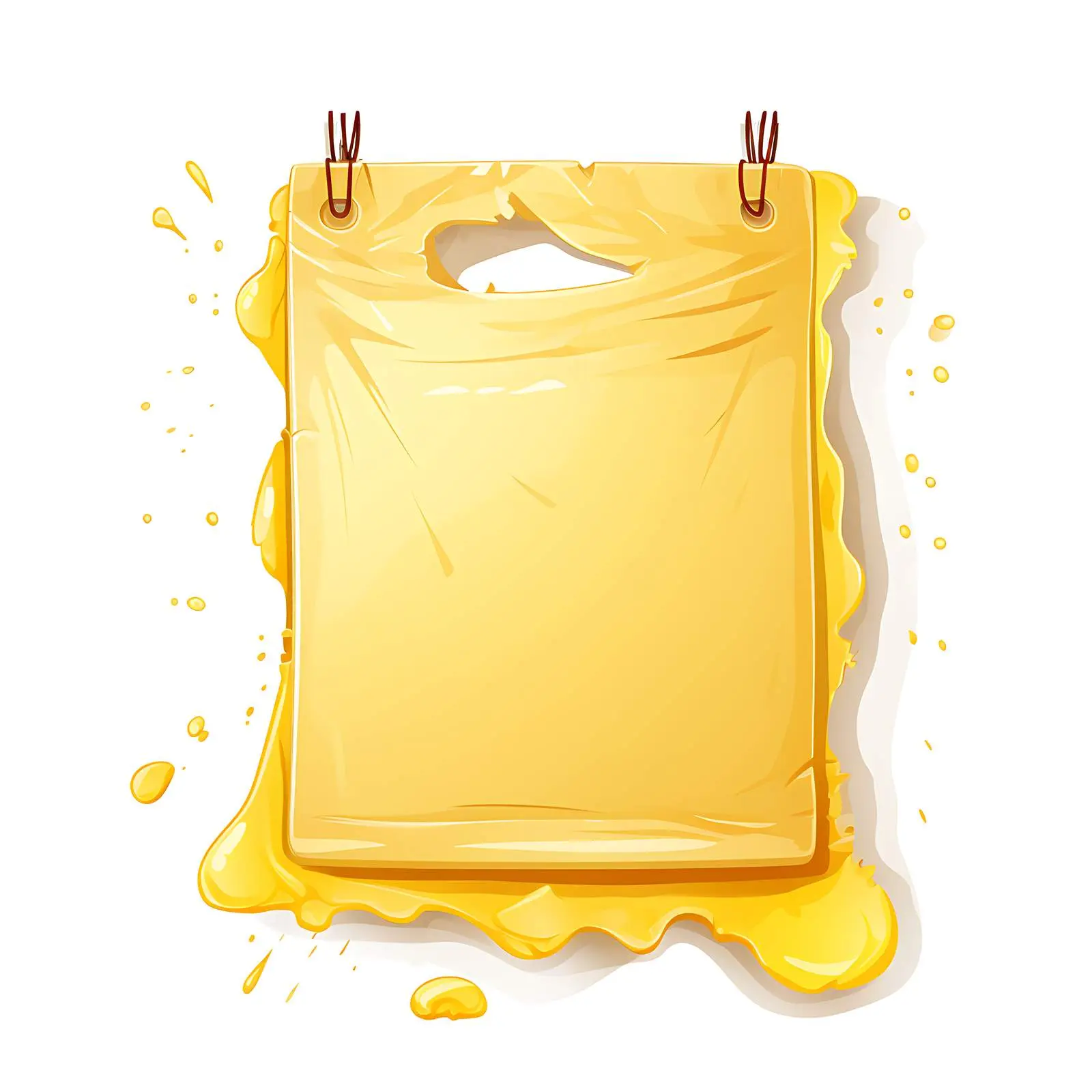 Yellow Ripped Paper Tag Clip Art Image – free iss image from Dotvec